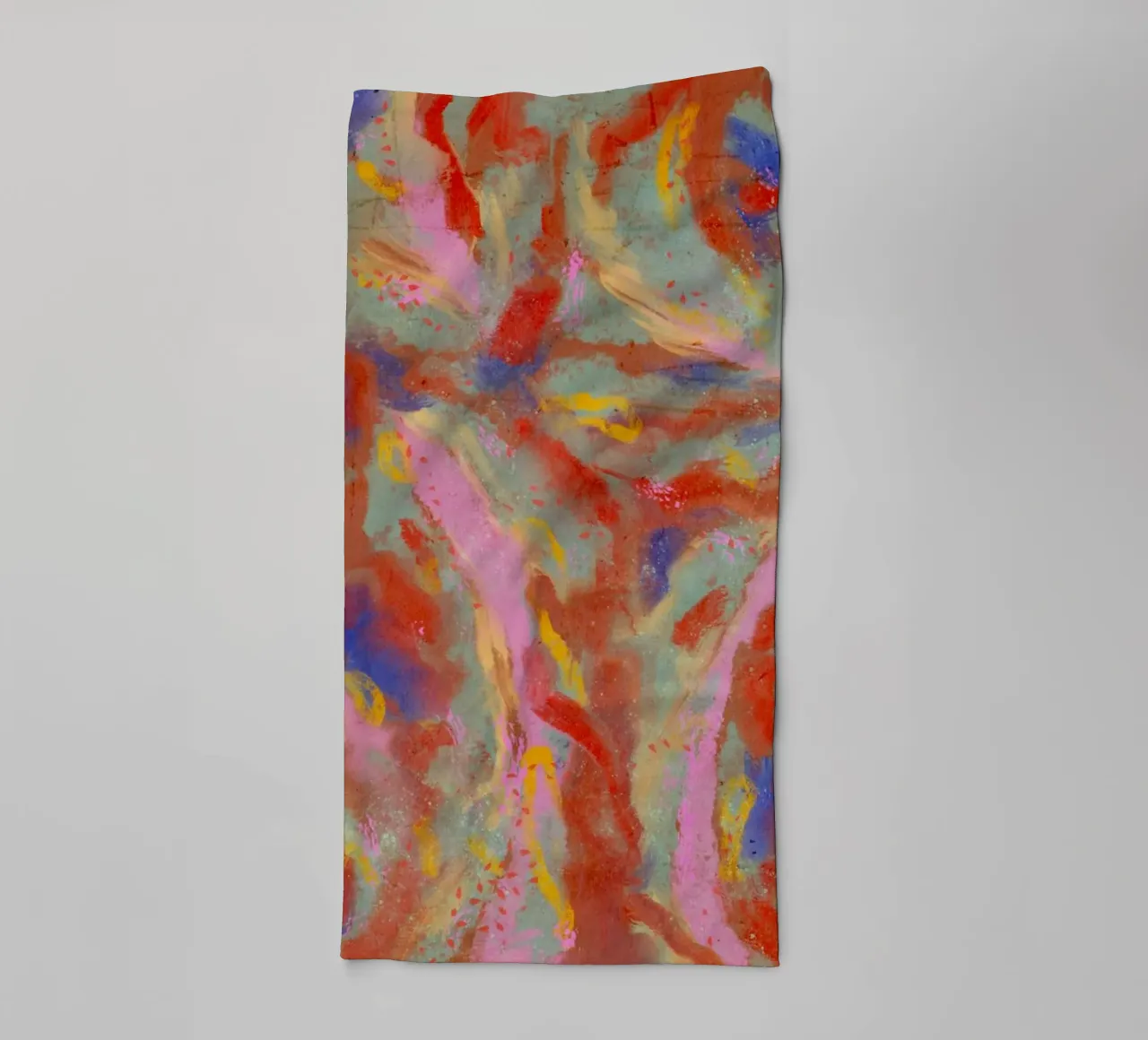 Red Flash Pattern towel by treechild