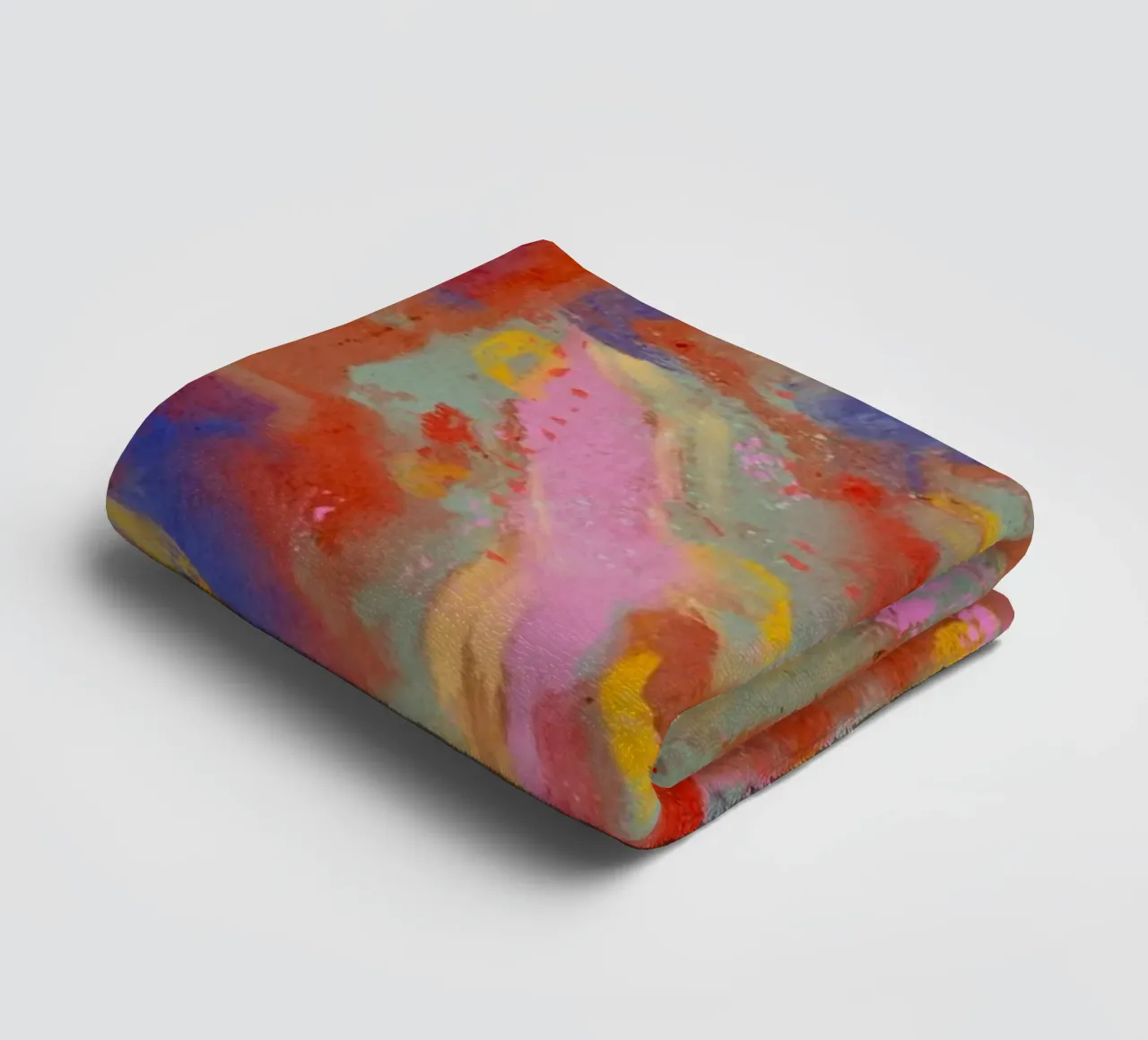 Red Flash Pattern towel by treechild