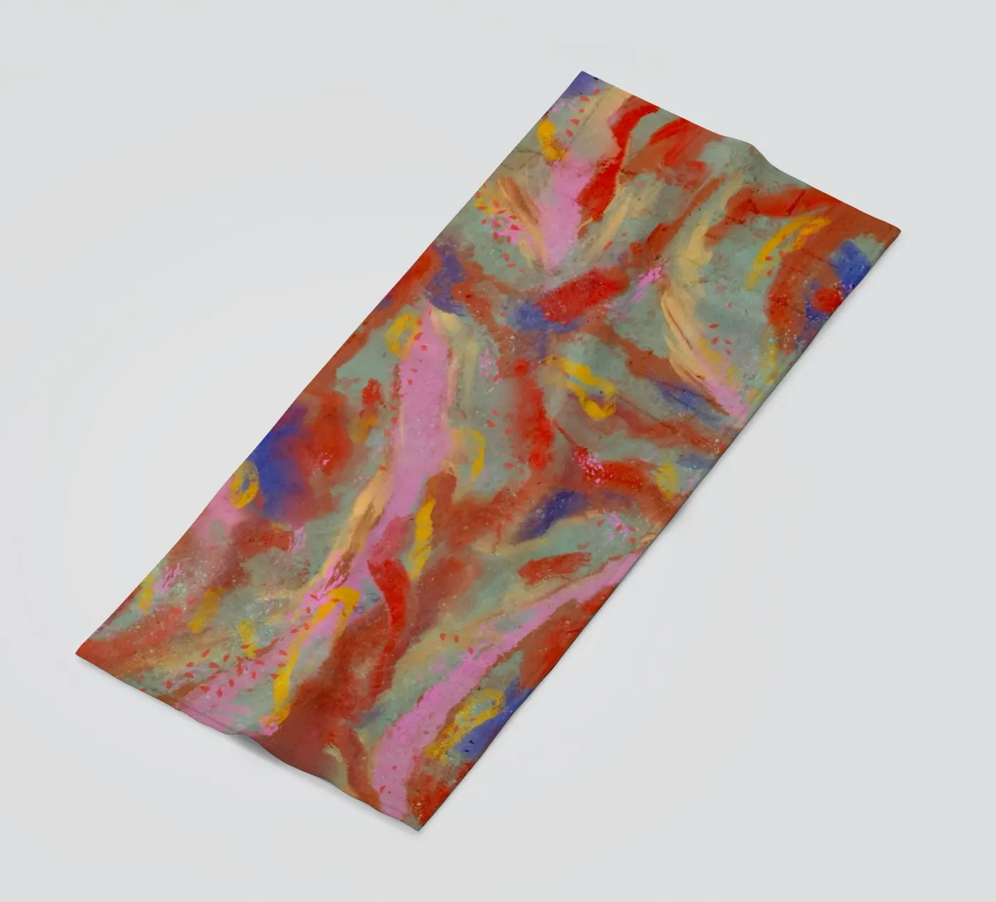 Red Flash Pattern beach towel by treechild