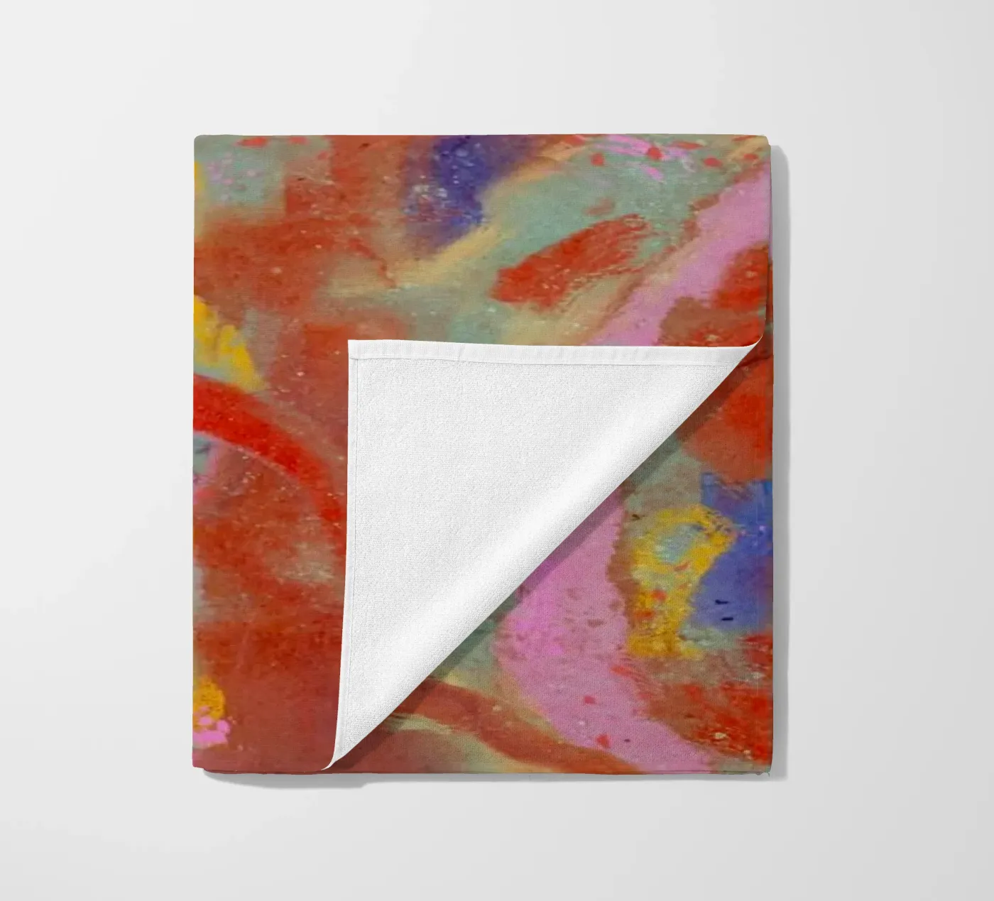 Red Flash Pattern beach towel by treechild