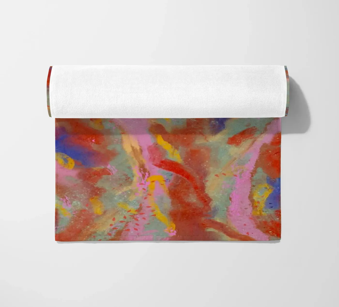 Red Flash Pattern beach towel by treechild