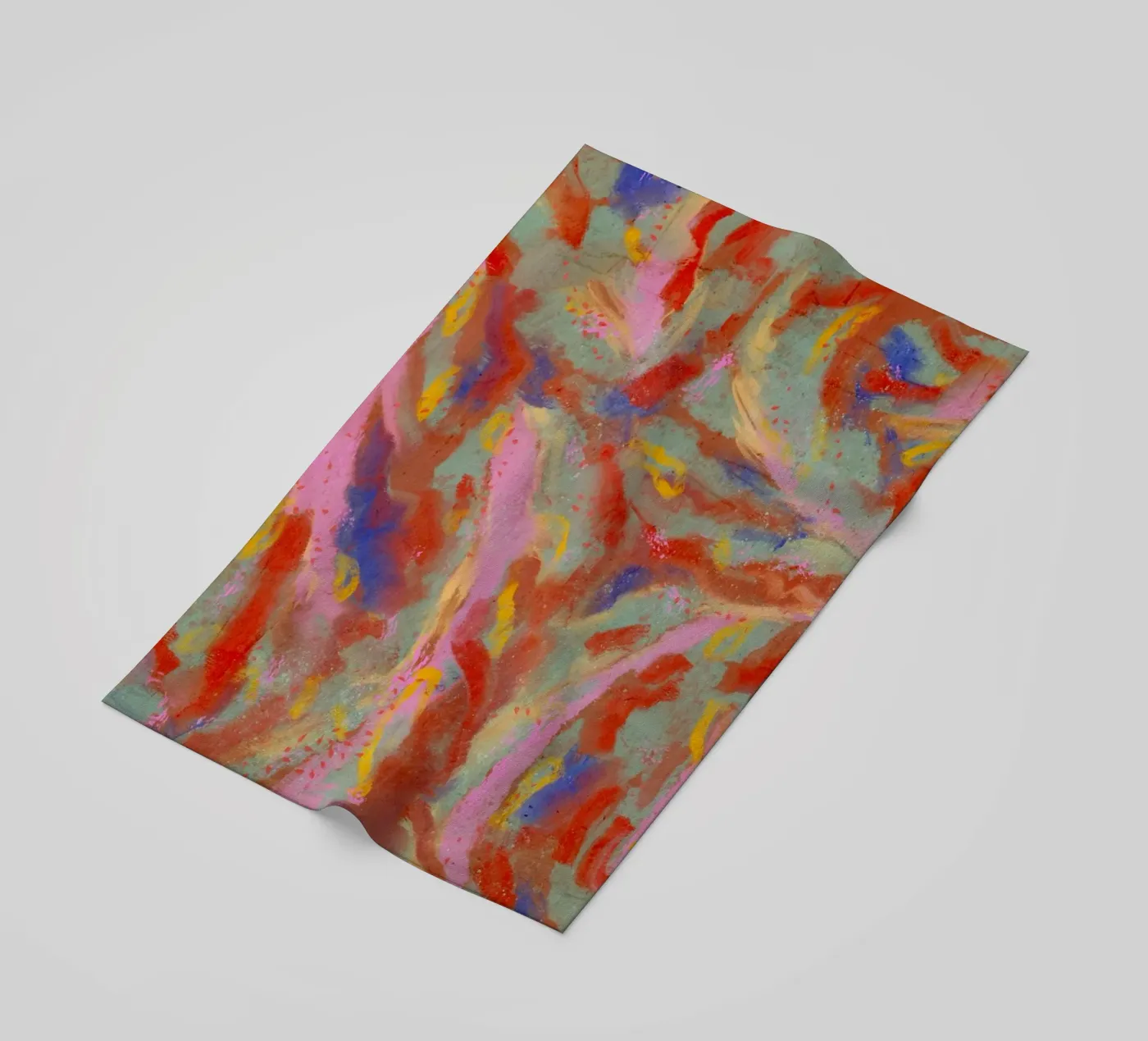 Red Flash Pattern beach towel by treechild