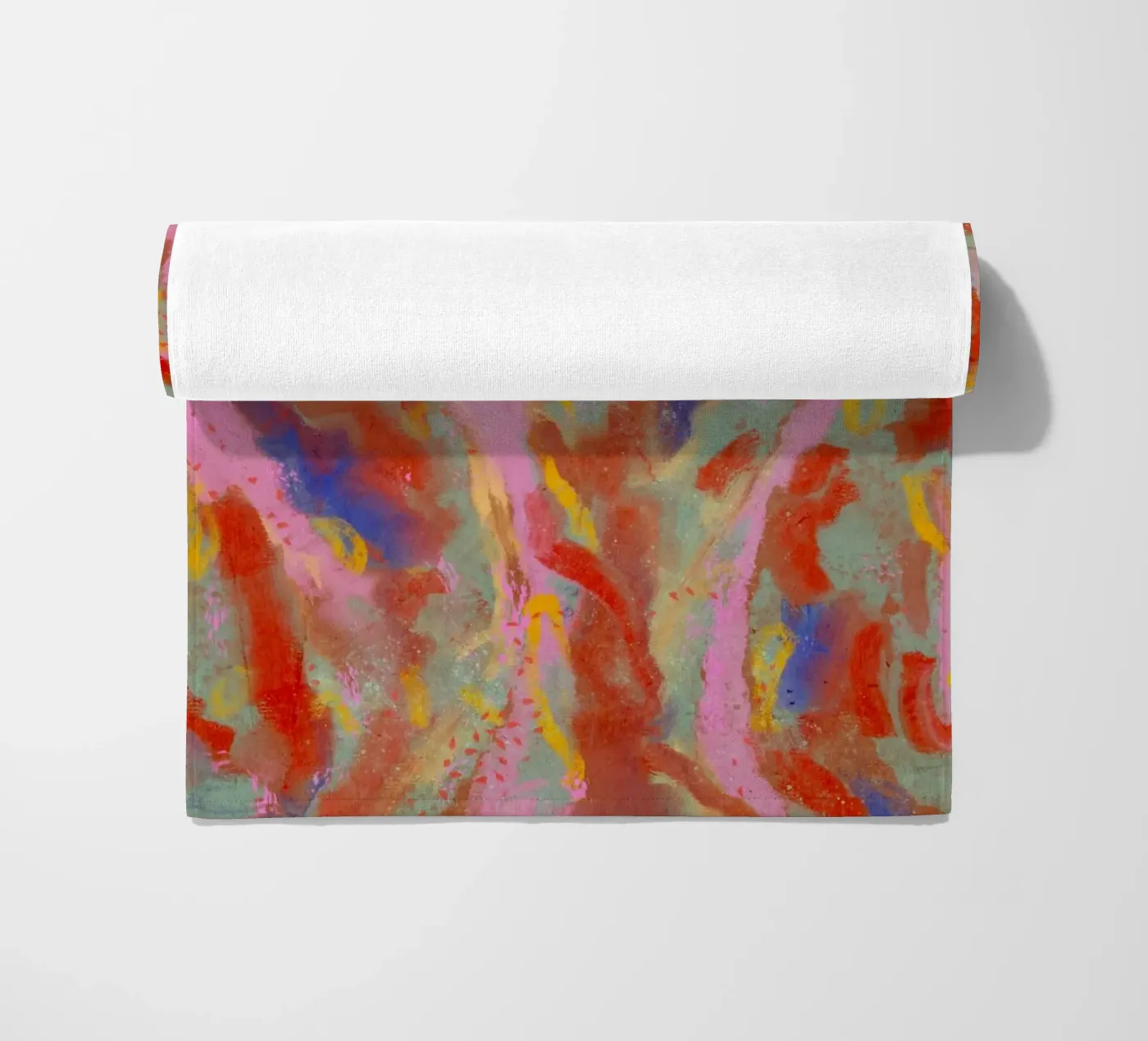 Red Flash Pattern beach towel by treechild