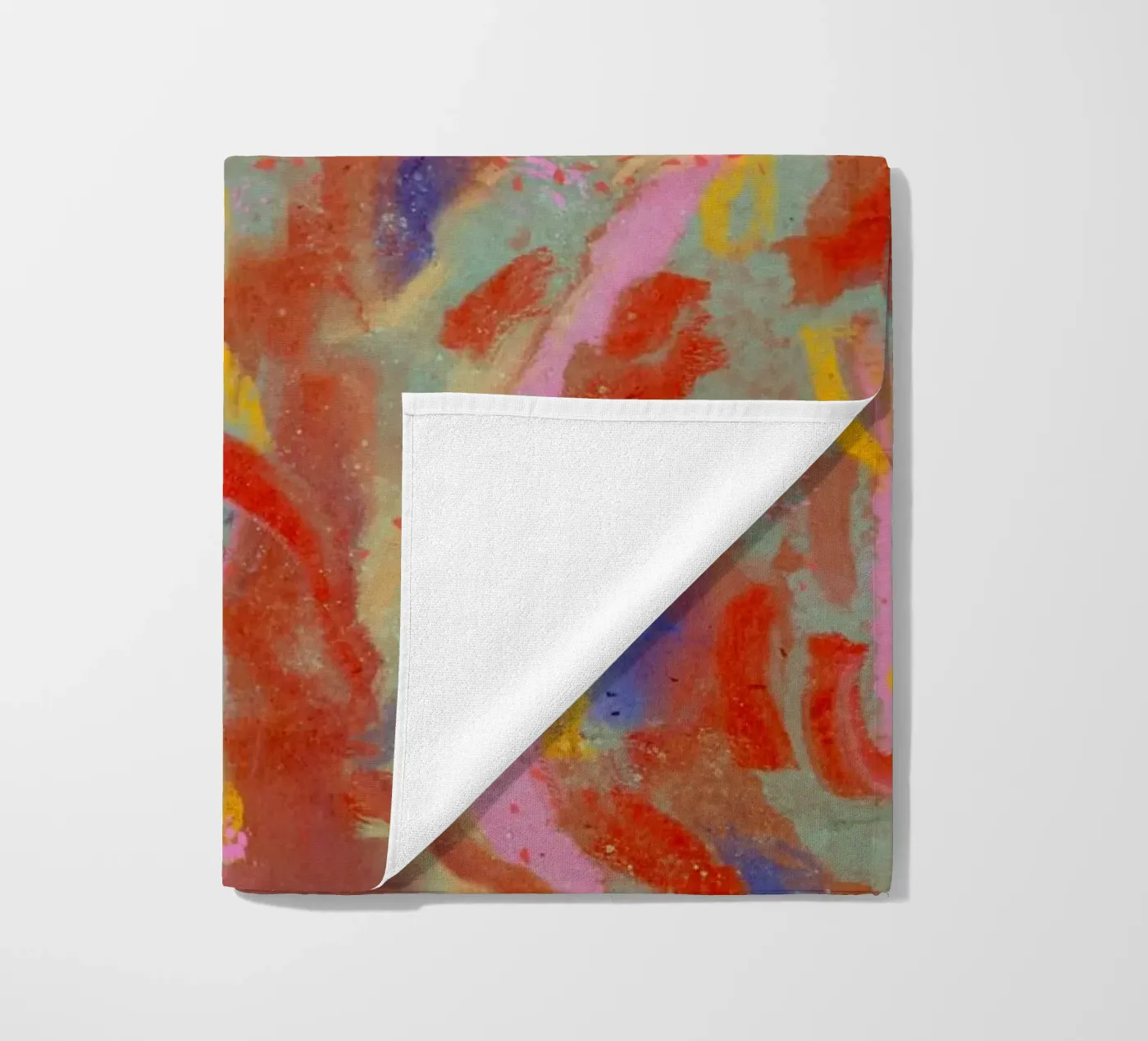 Red Flash Pattern beach towel by treechild