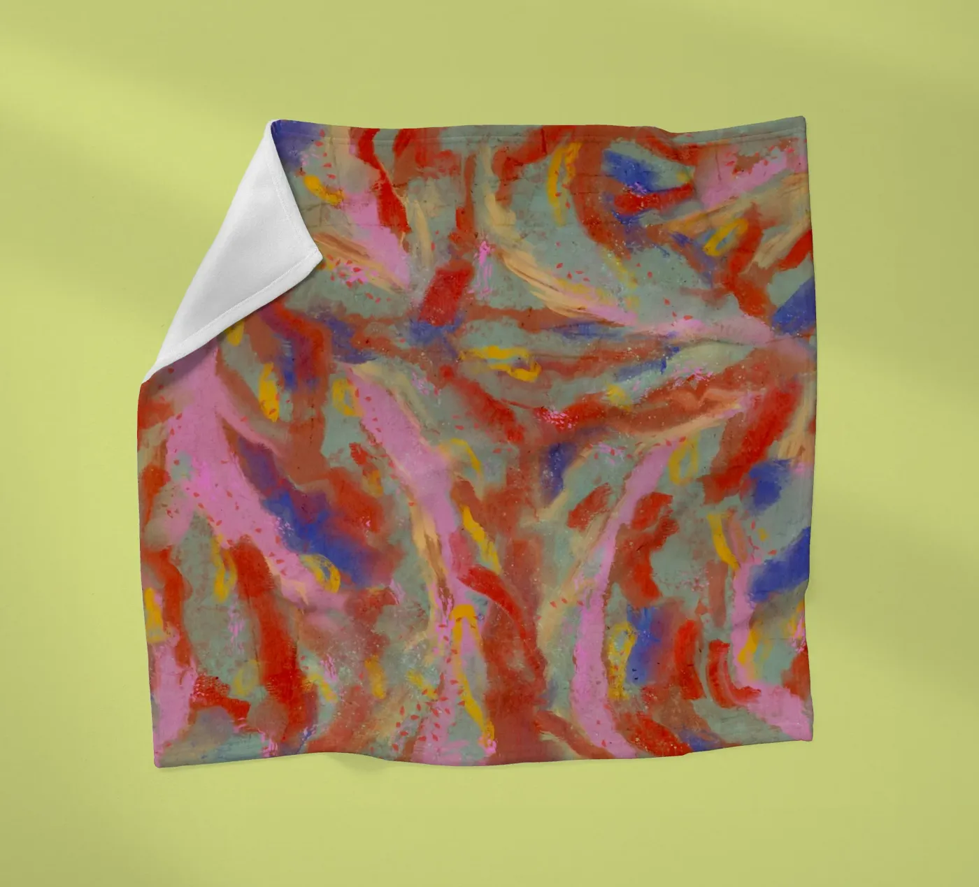 Red Flash Pattern fleece blanket by treechild