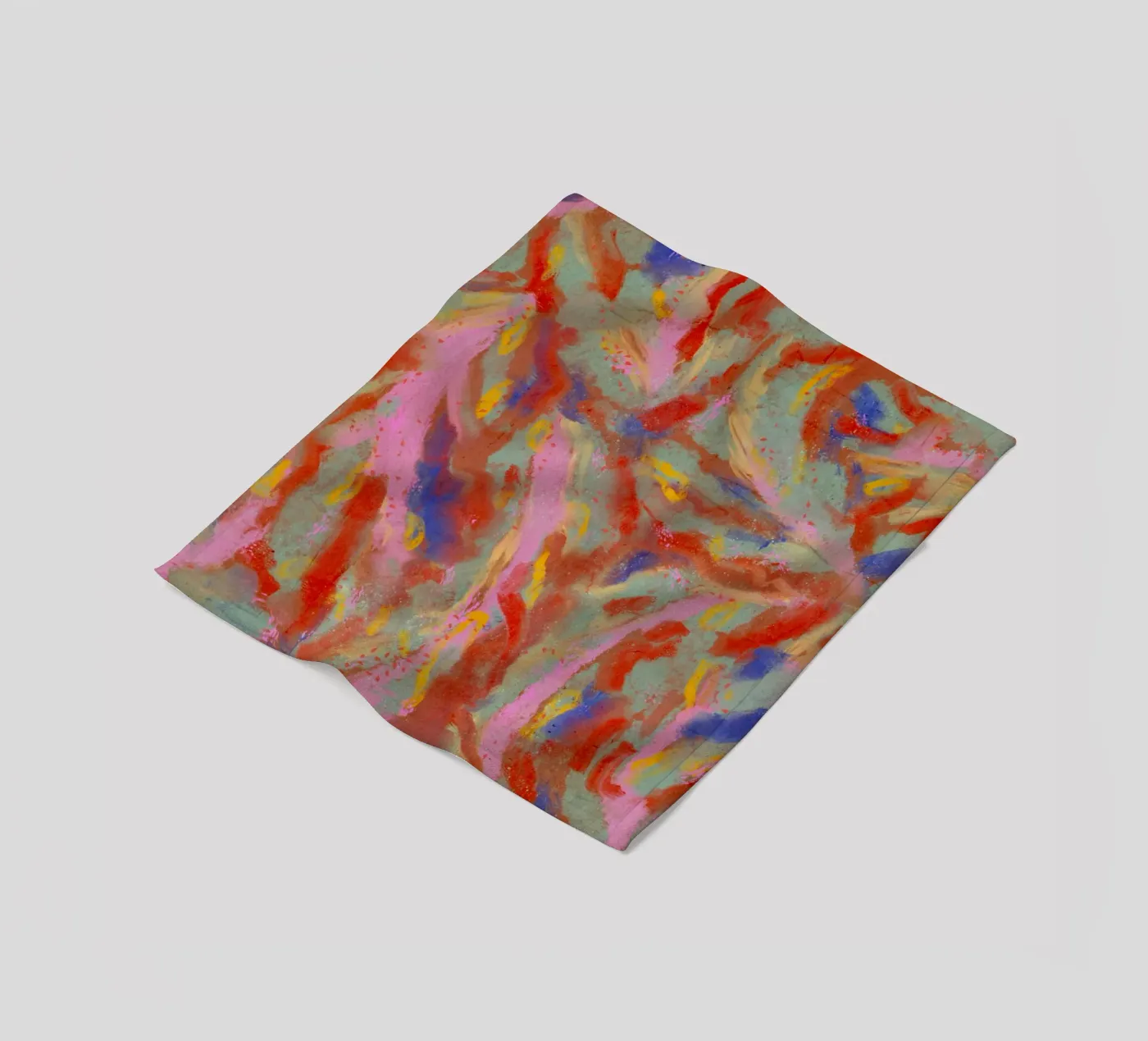 Red Flash Pattern fleece blanket by treechild