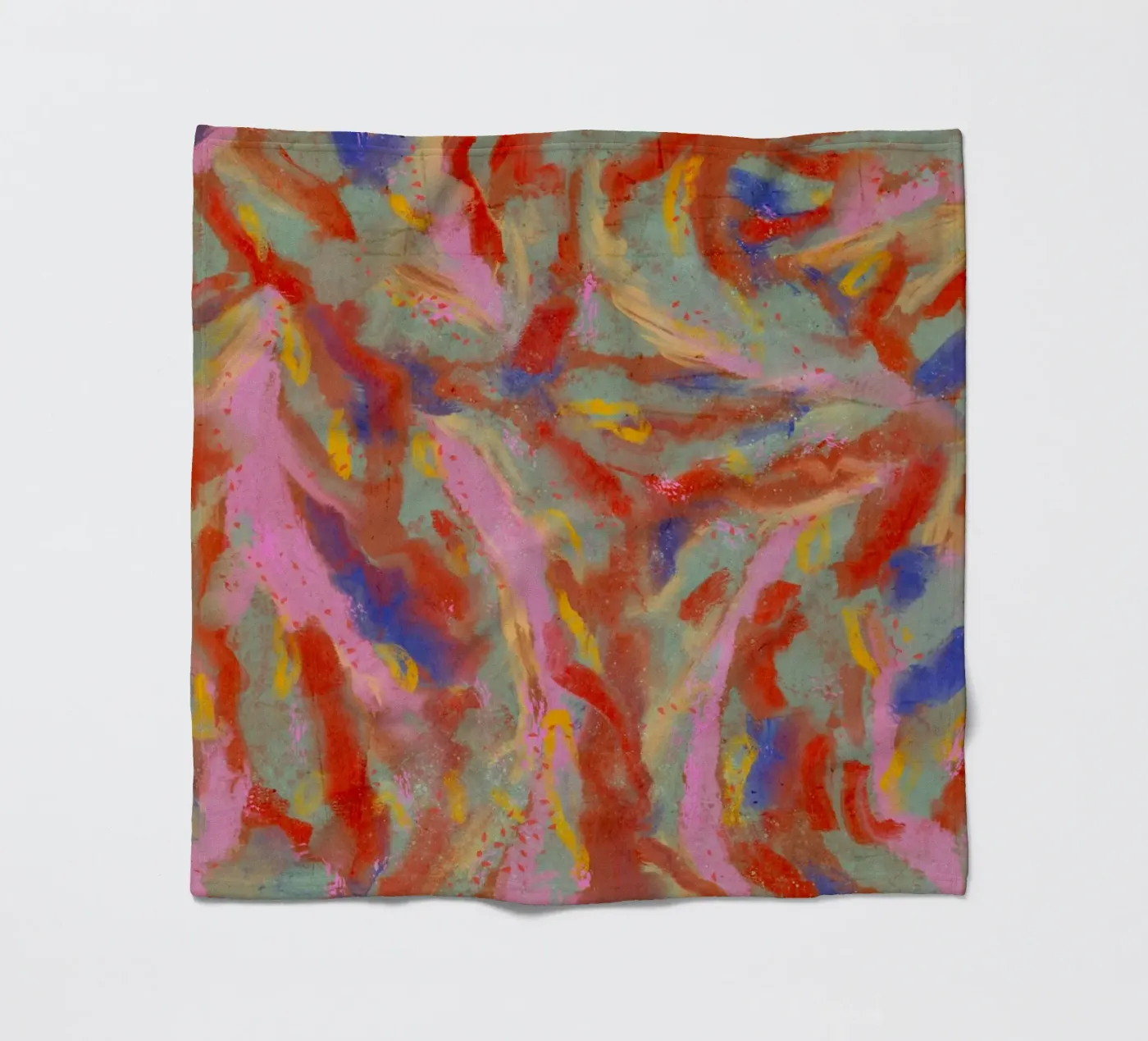 Red Flash Pattern fleece blanket by treechild
