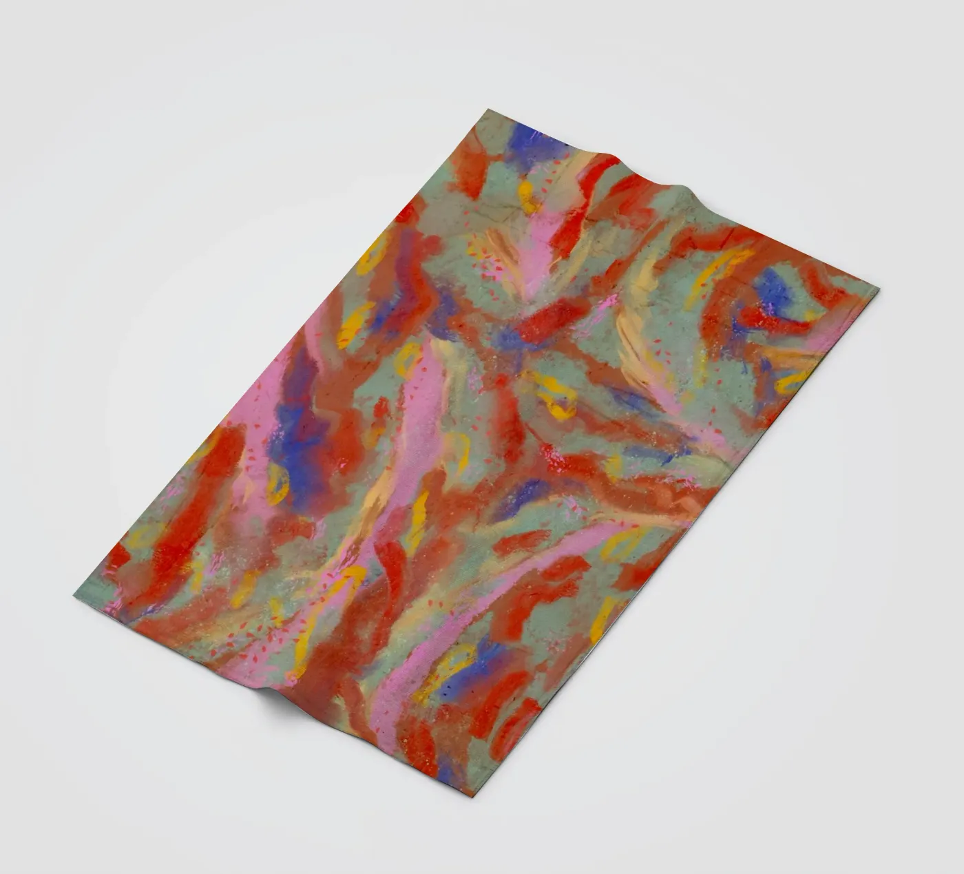 Red Flash Pattern fleece blanket by treechild