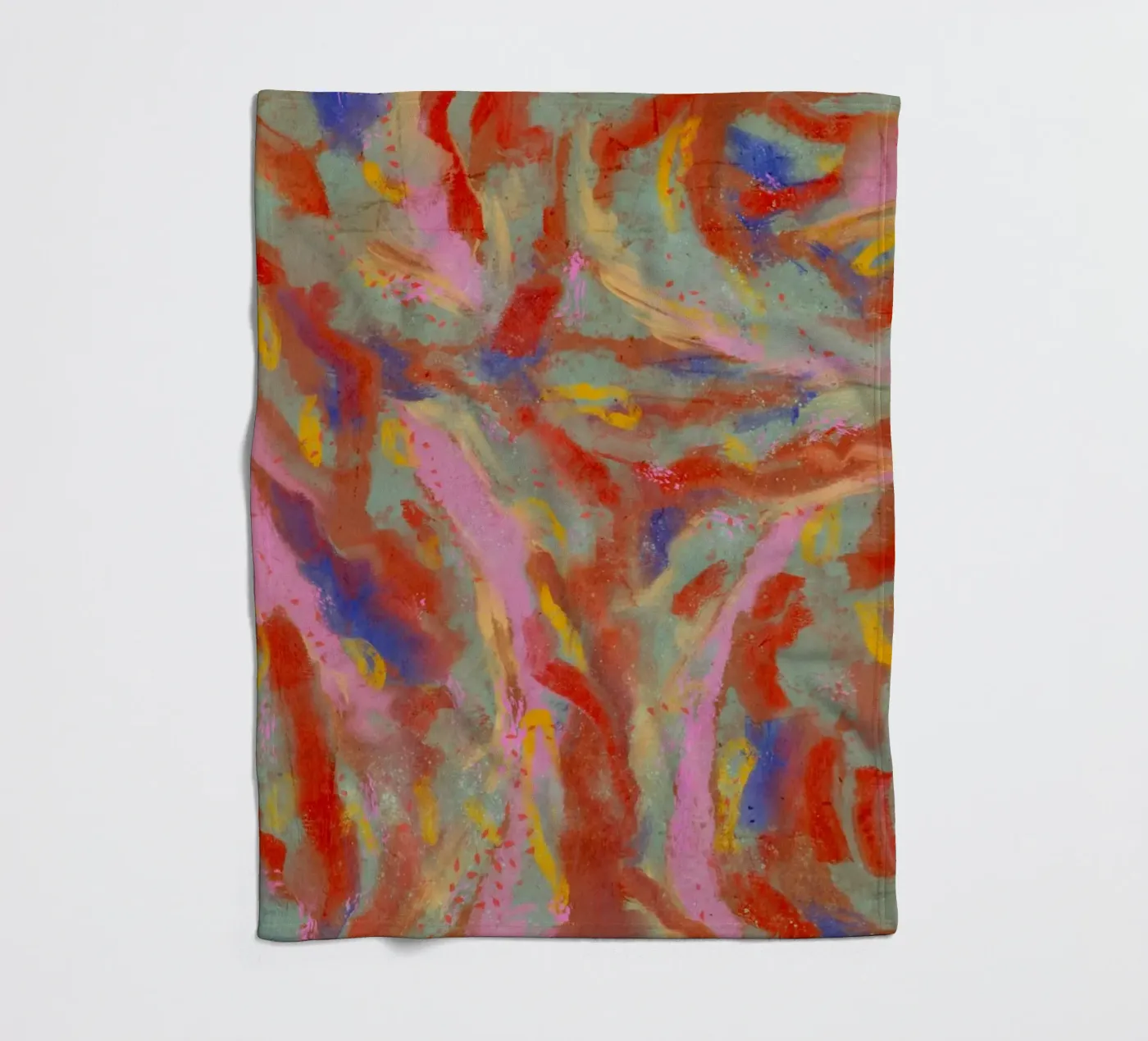 Red Flash Pattern fleece blanket by treechild