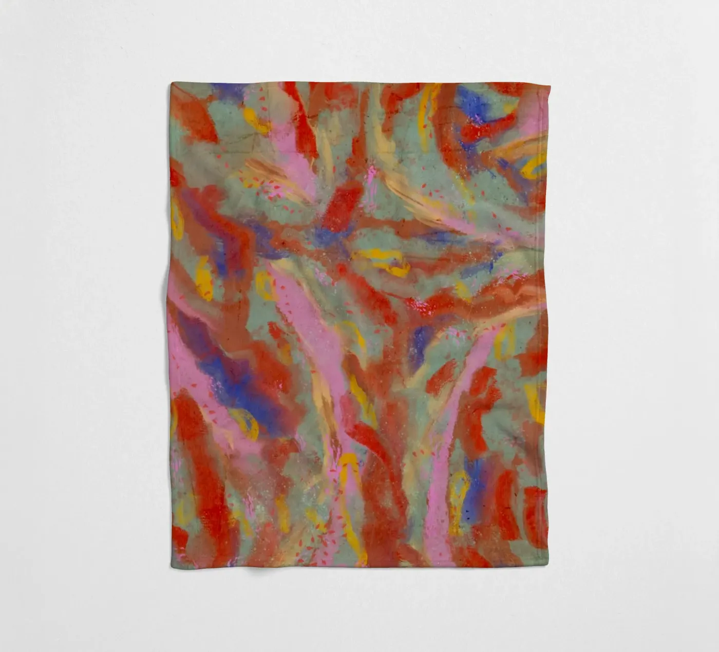 Red Flash Pattern fleece blanket by treechild