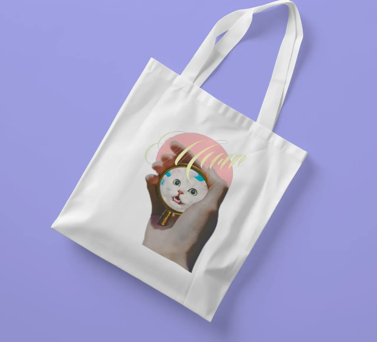 Meow! Cat Transformation borsa in juta da MsGonzalez