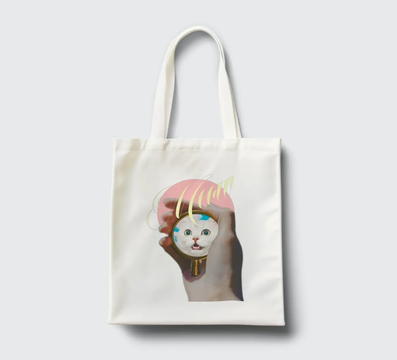Meow! Cat Transformation borsa in juta da MsGonzalez