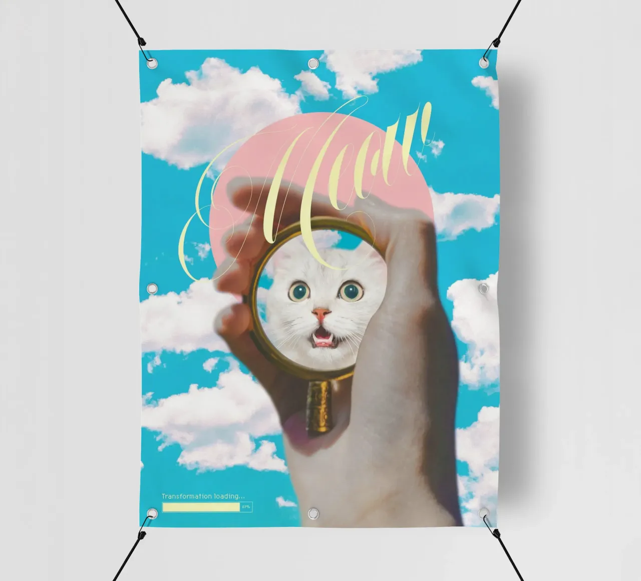 Meow! Cat Transformation telo in pvc da MsGonzalez