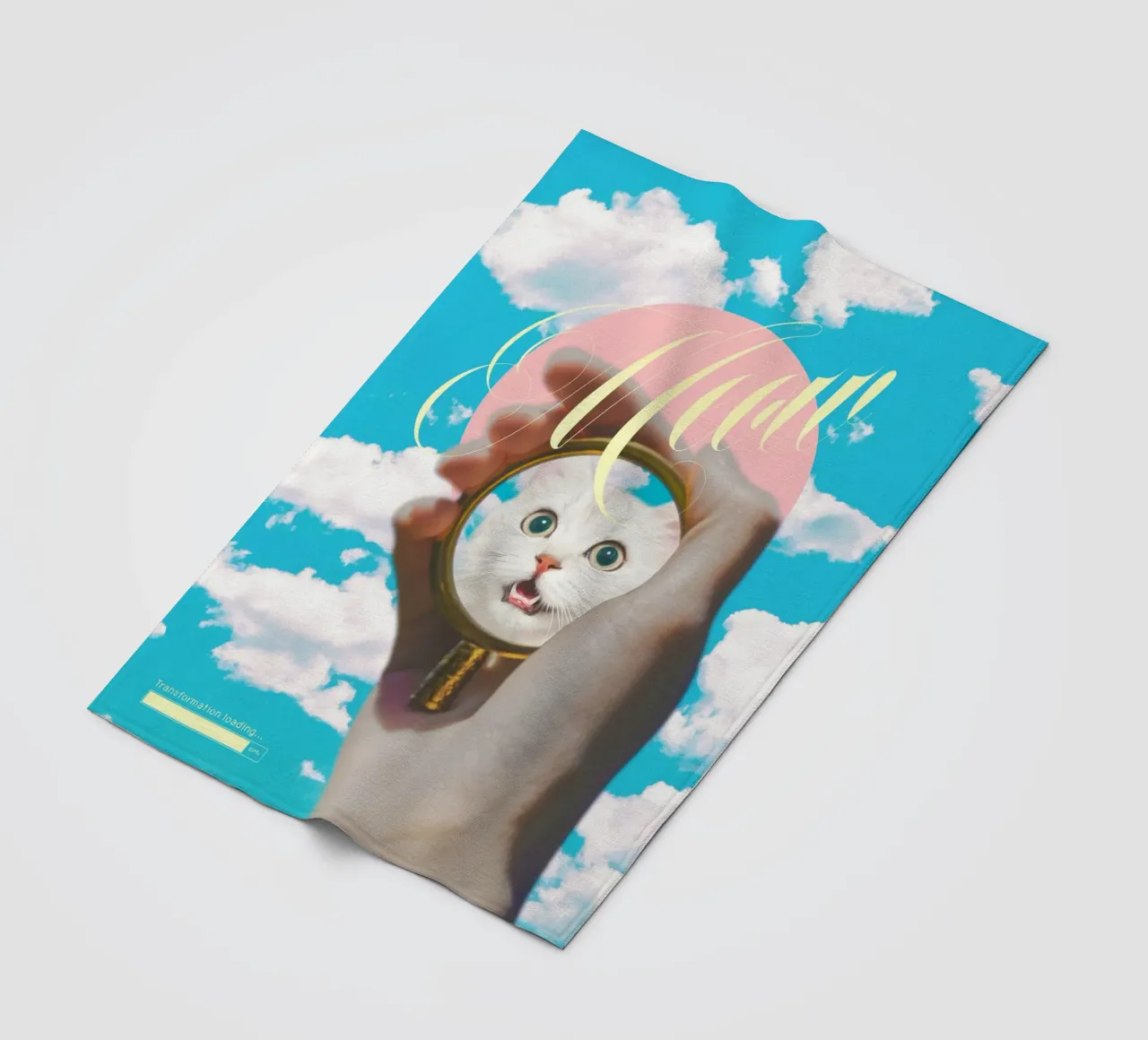 Meow! Cat Transformation Fleecedecke von MsGonzalez