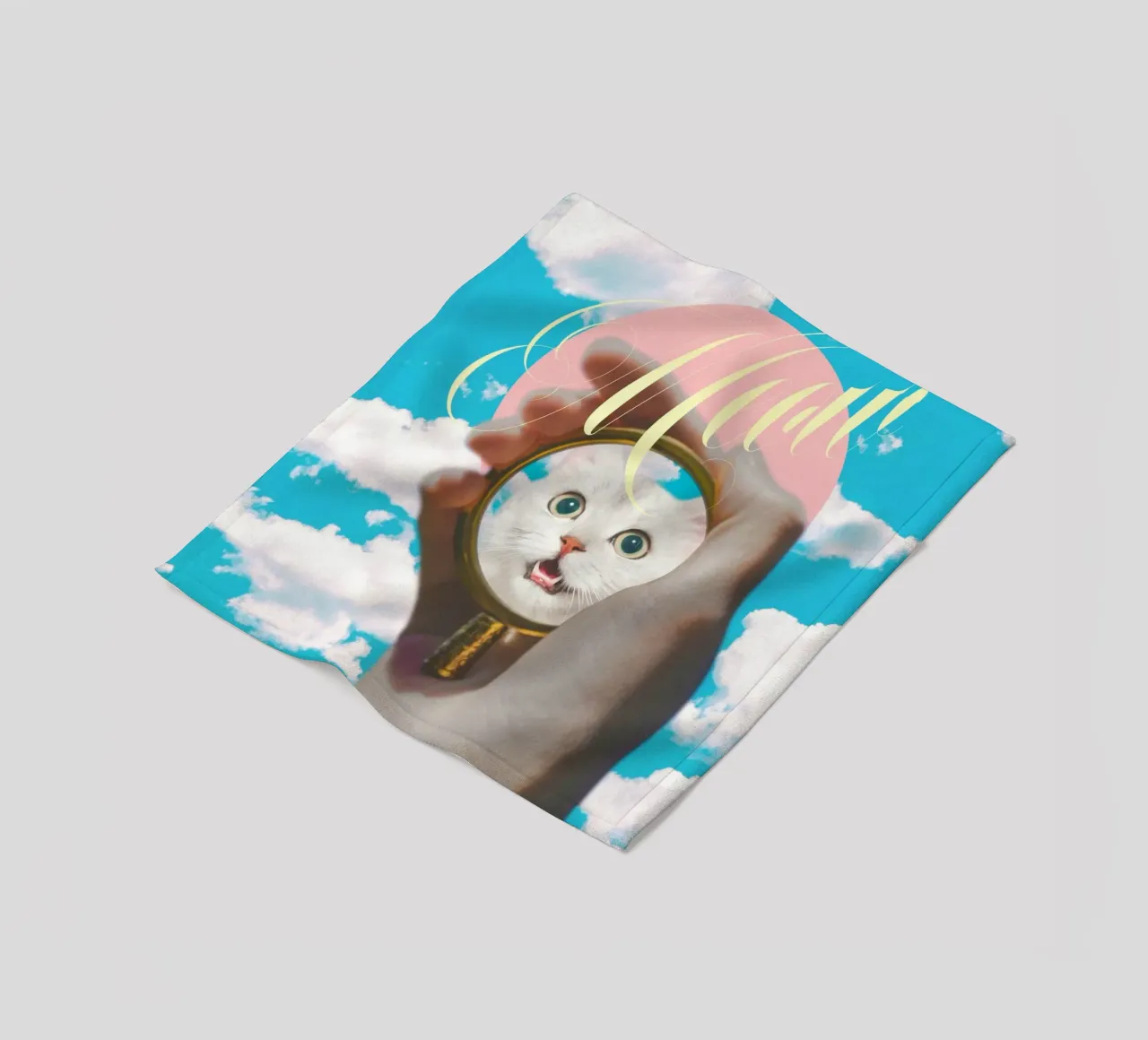 Meow! Cat Transformation Fleecedecke von MsGonzalez