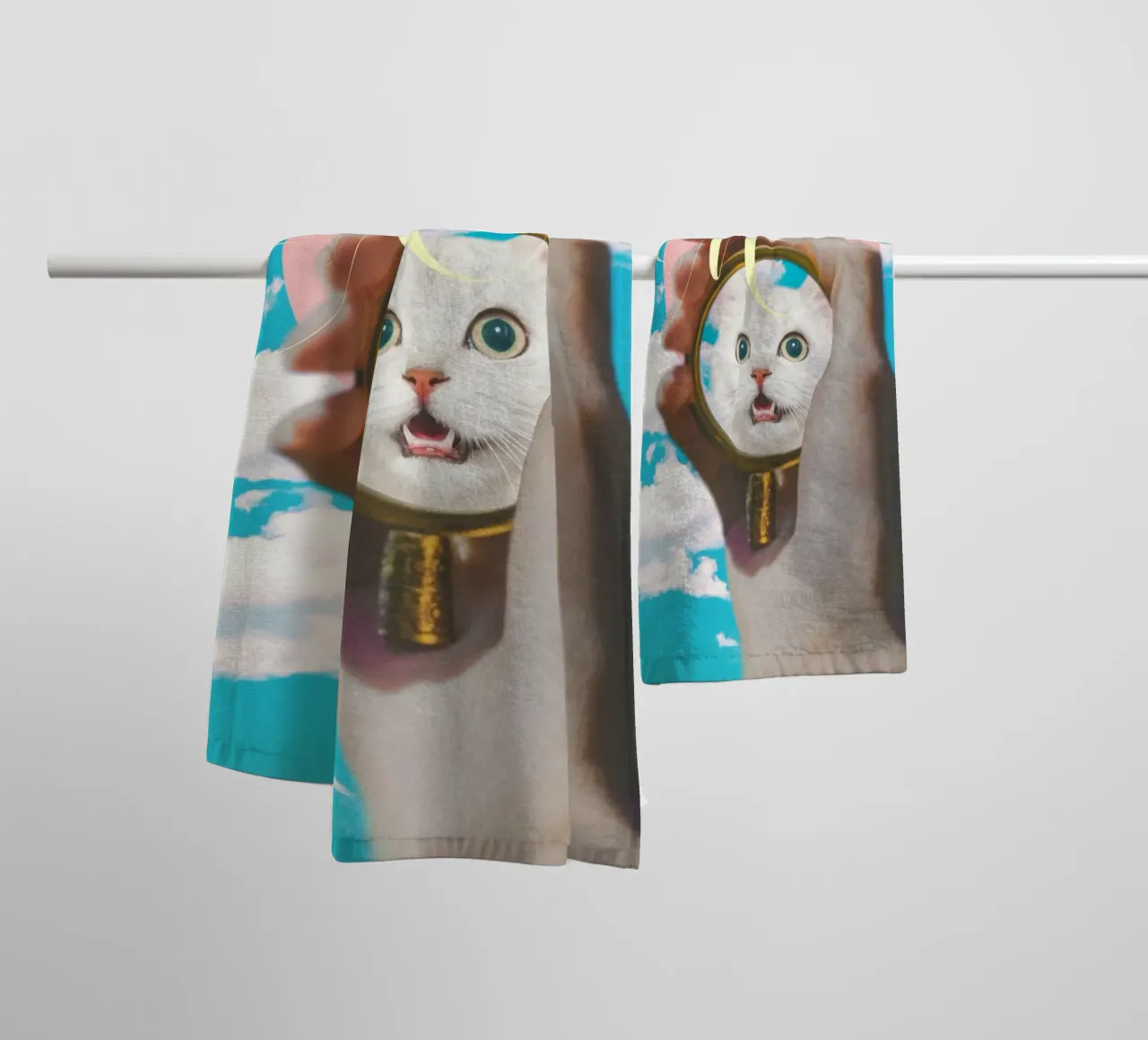 Meow! Cat Transformation asciugamano da bagno da MsGonzalez