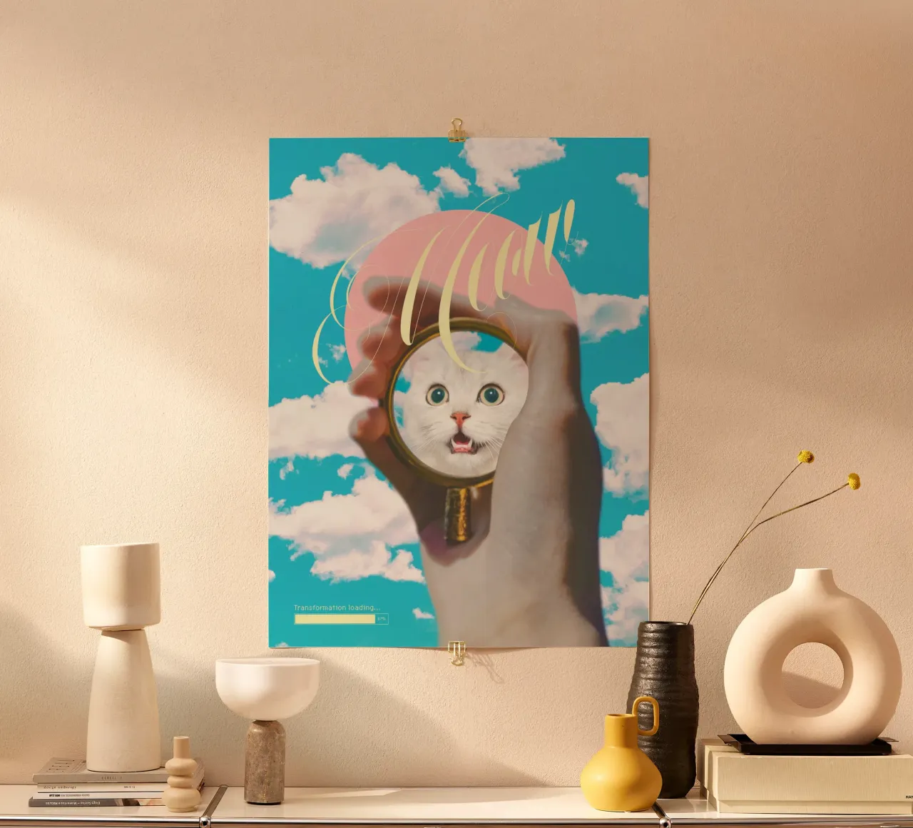 Meow! Cat Transformation carta hahnemühle da MsGonzalez