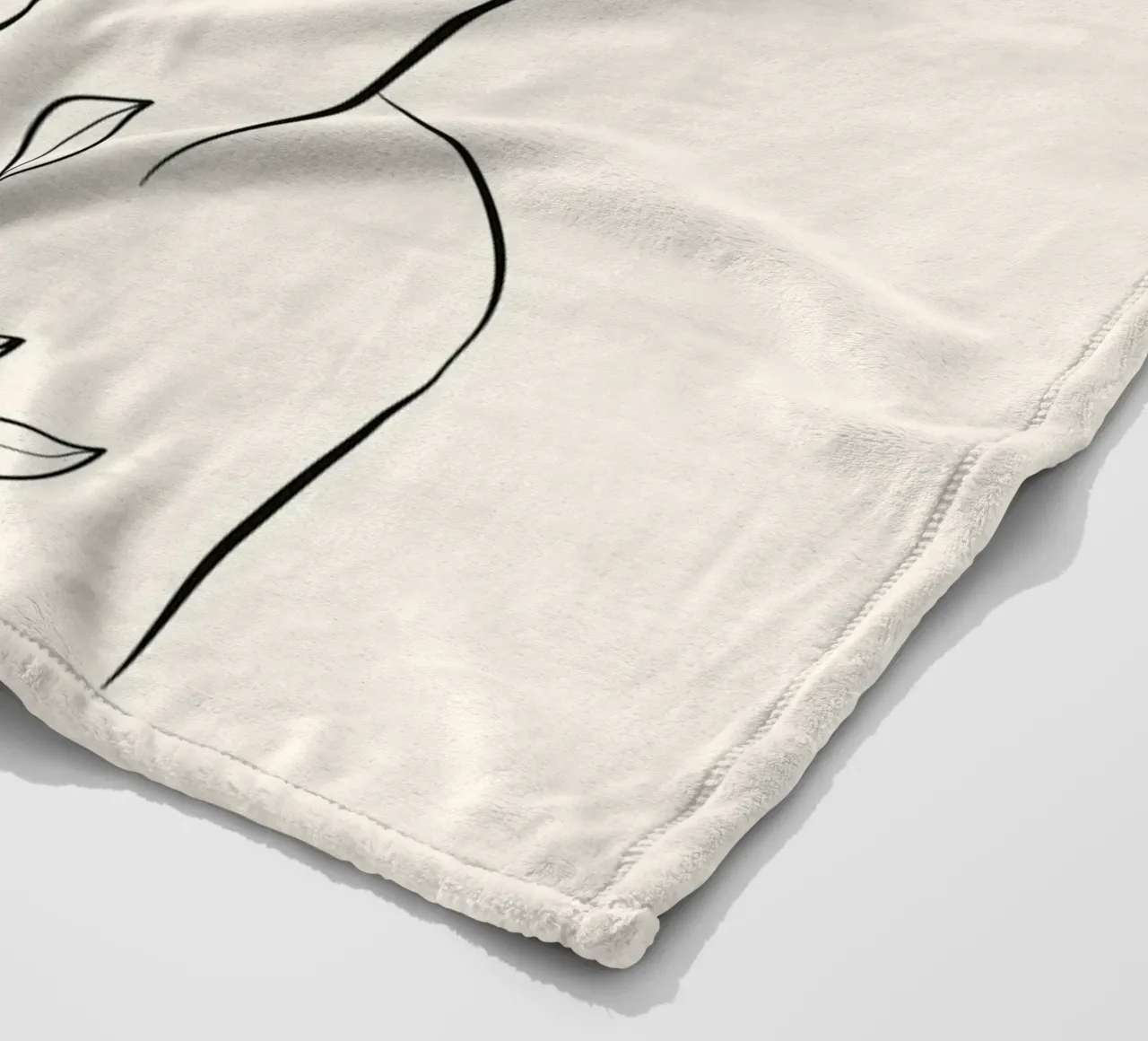 Minimal Blooming 01 coperta in pile da Nadjaa