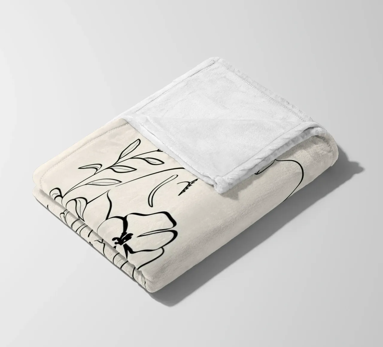 Minimal Blooming 01 coperta in pile da Nadjaa