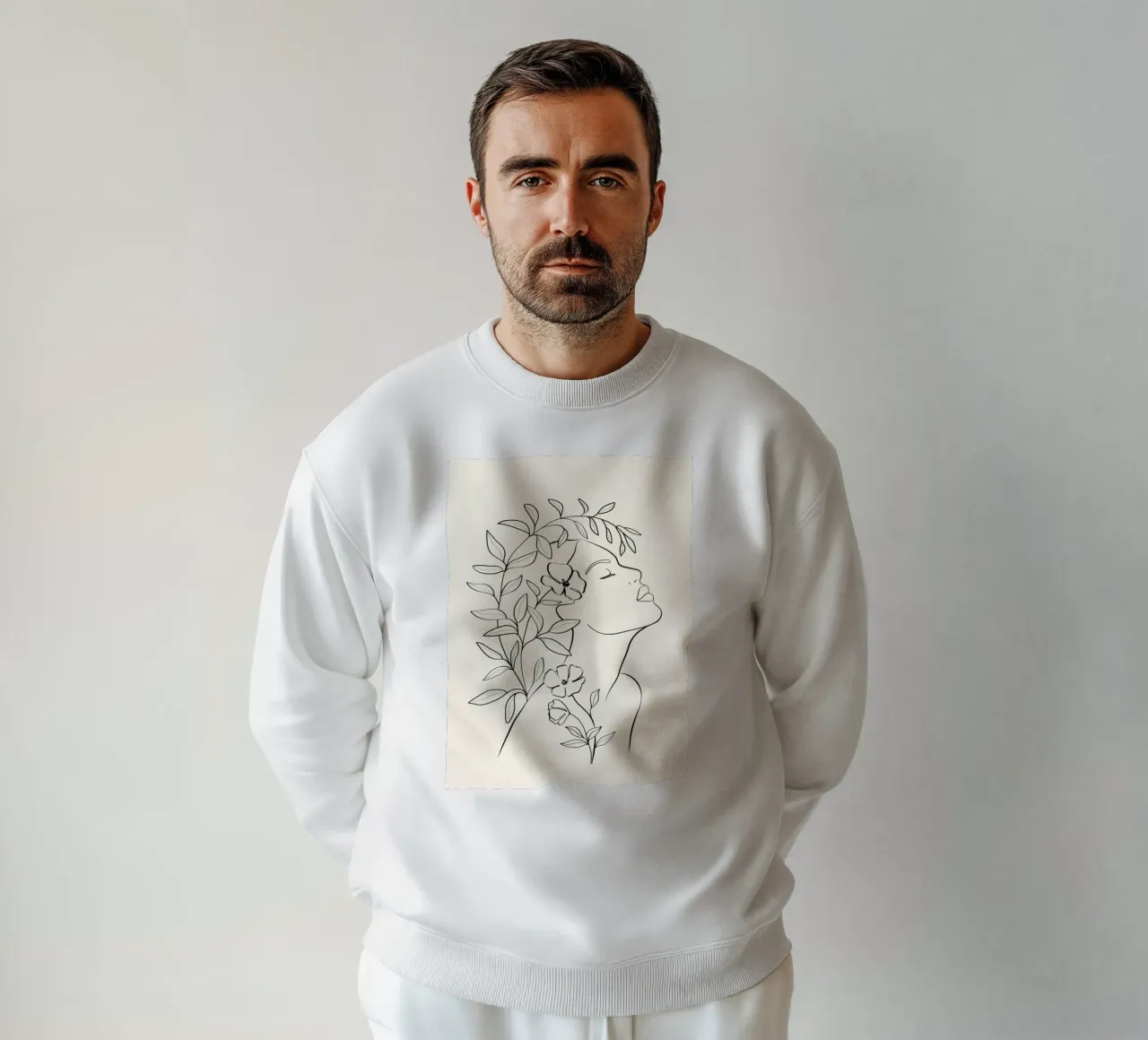 Minimal Blooming 01 sweatshirt by Nadjaa