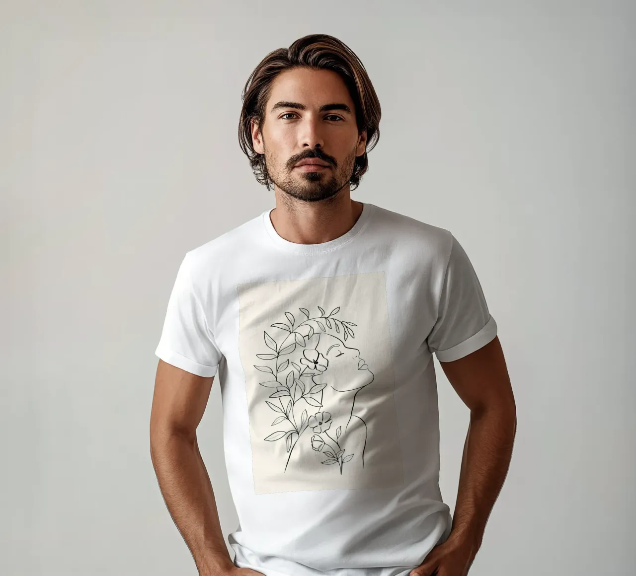 Minimal Blooming 01 t-shirt da Nadjaa