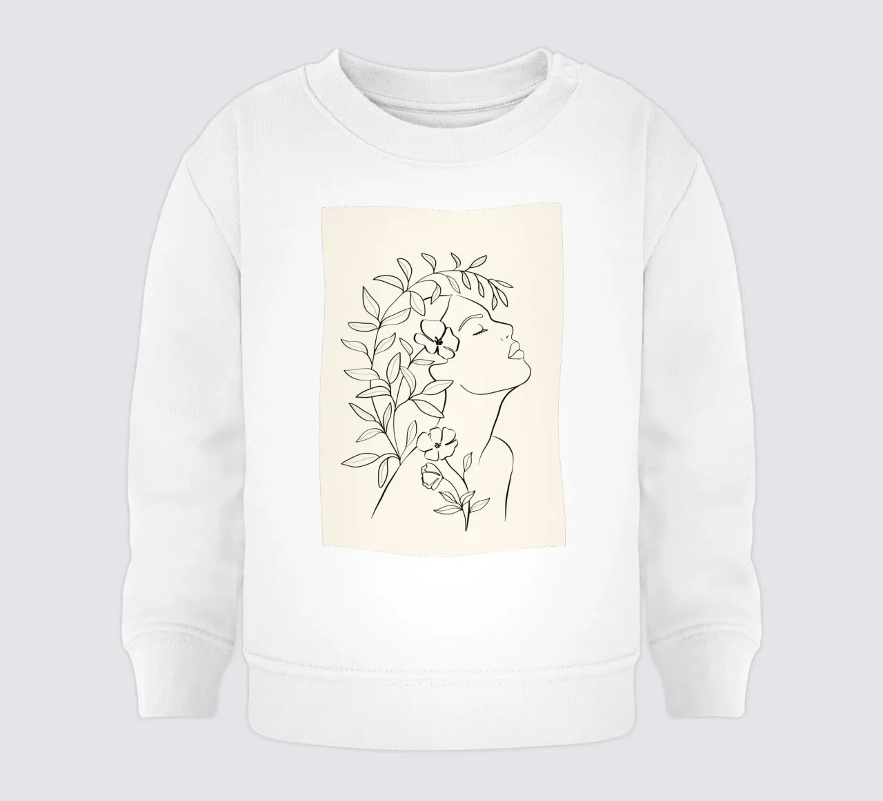 Minimal Blooming 01 felpa neonato da Nadjaa