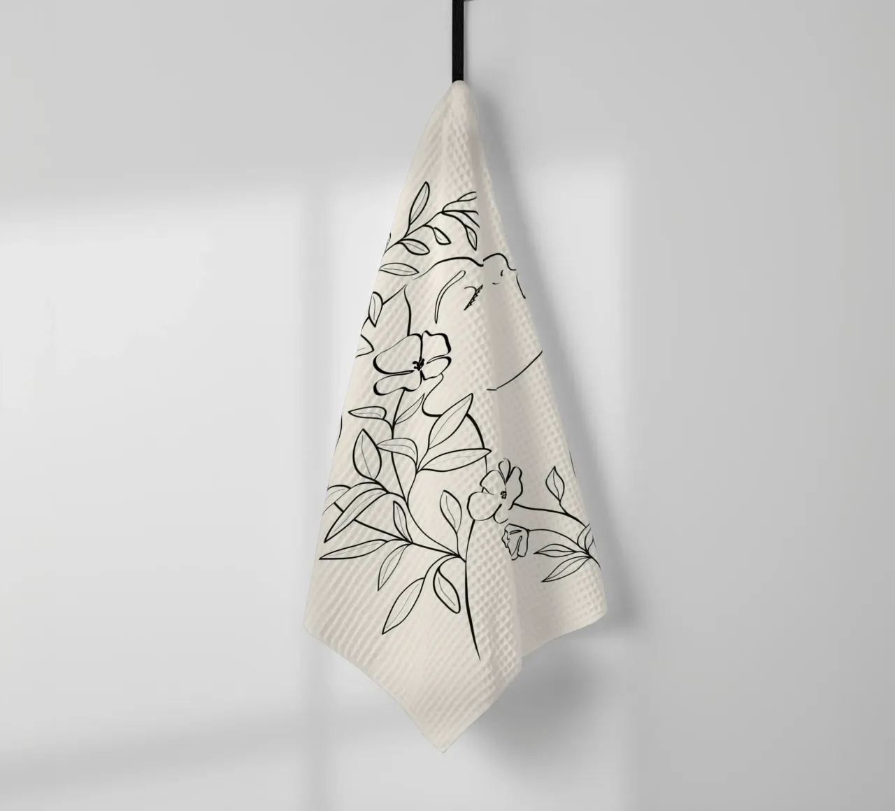 Minimal Blooming 01 canovaccio da cucina da Nadjaa