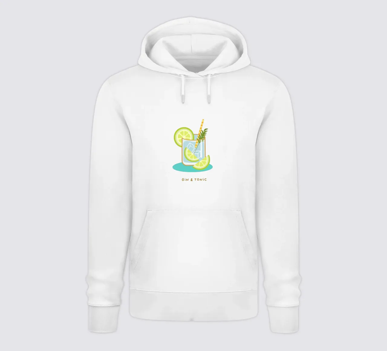 Gin & Tonic felpa con cappuccio da Ana Paniagua Design