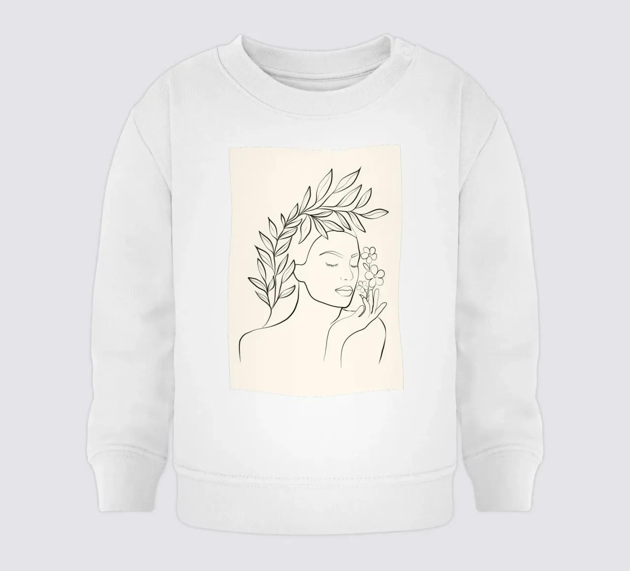 Minimal Blooming 02 felpa neonato da Nadjaa