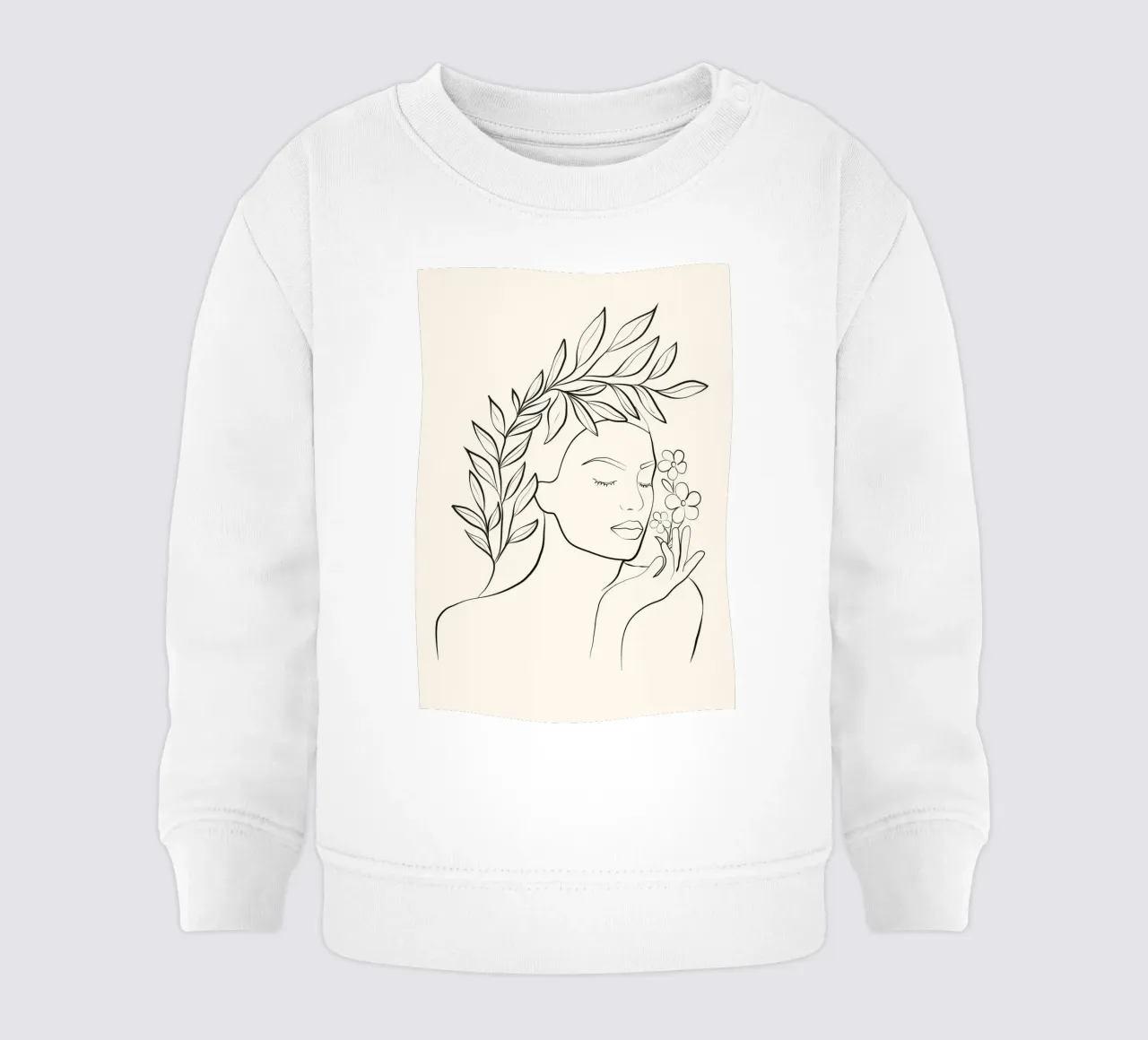 Minimal Blooming 02 felpa neonato da Nadjaa