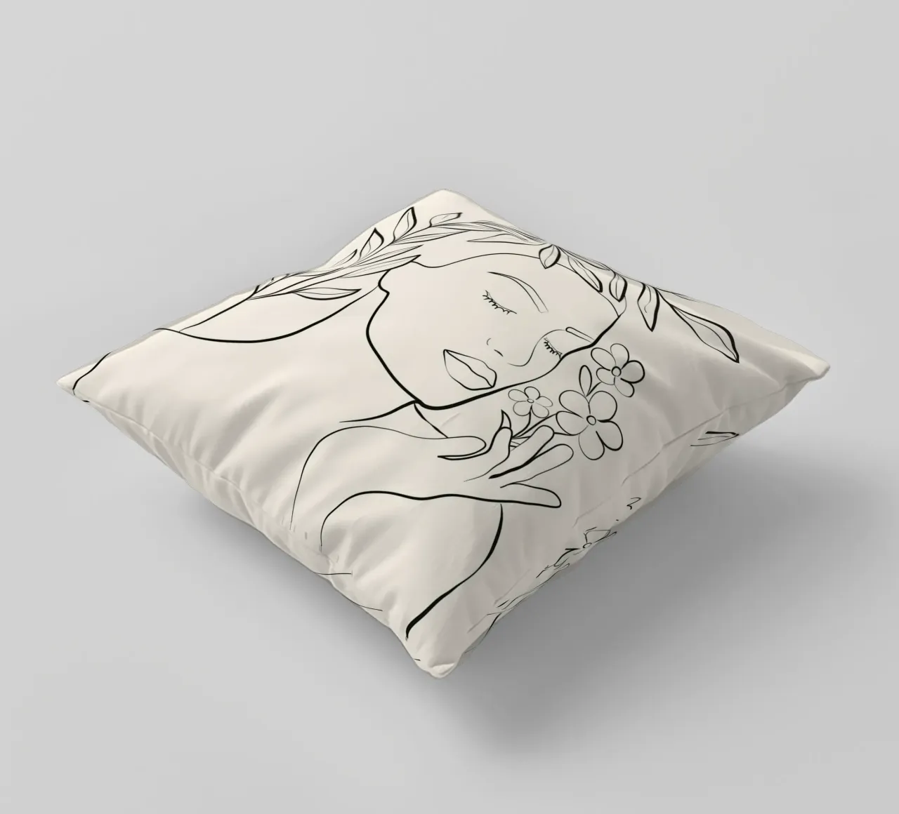 Minimal Blooming 02 cuscino da Nadjaa