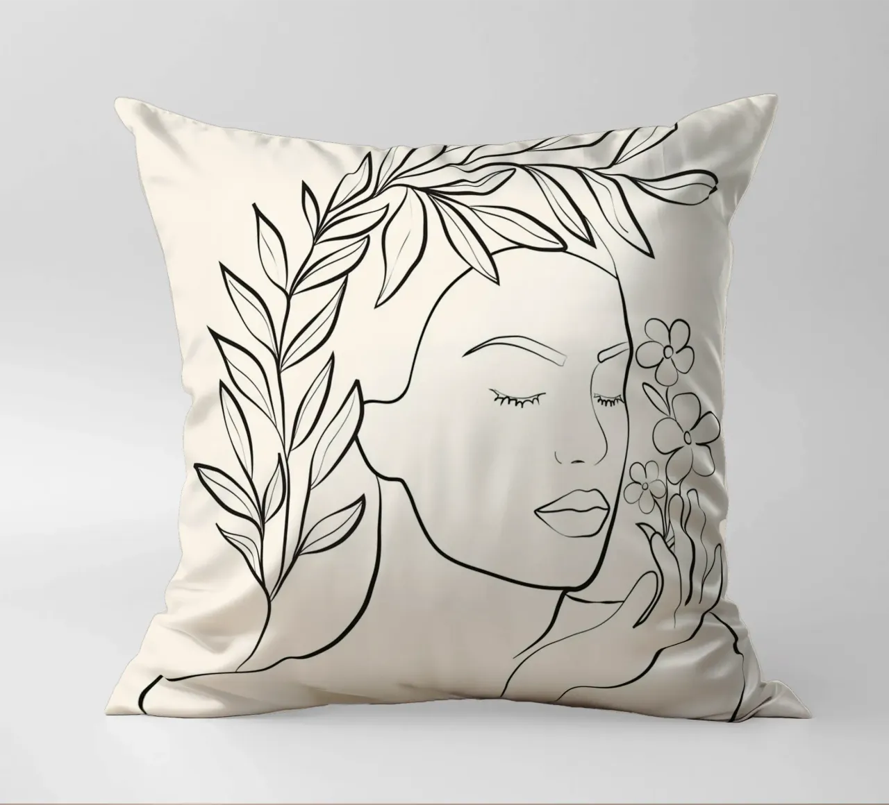 Minimal Blooming 02 cuscino da Nadjaa