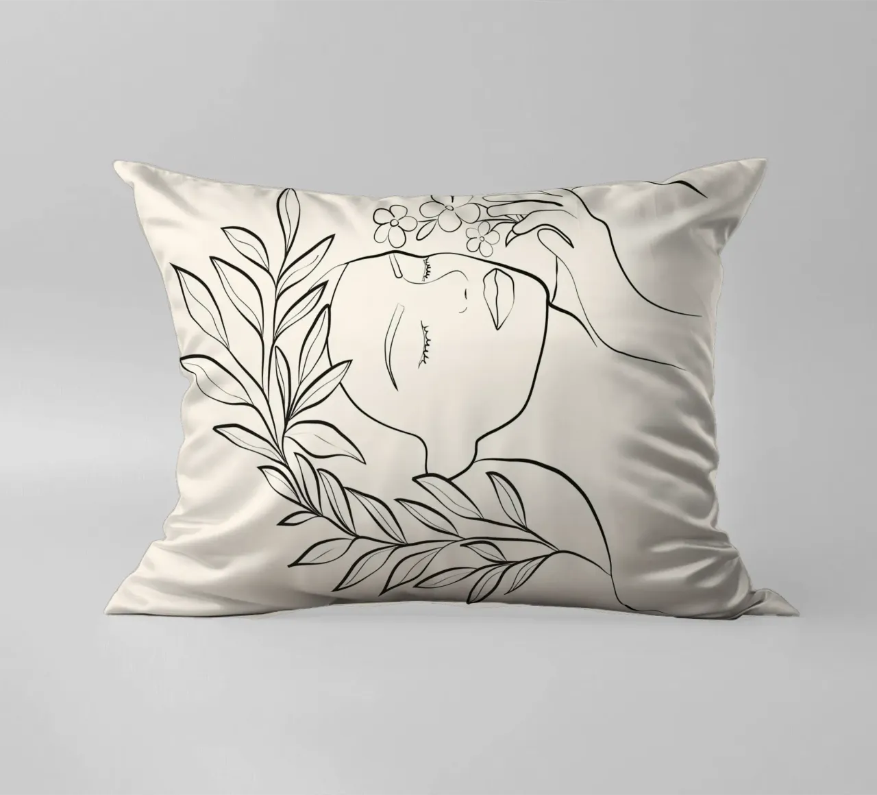 Minimal Blooming 02 cuscino da Nadjaa