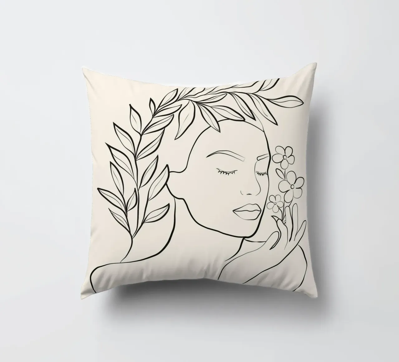 Minimal Blooming 02 cuscino da Nadjaa