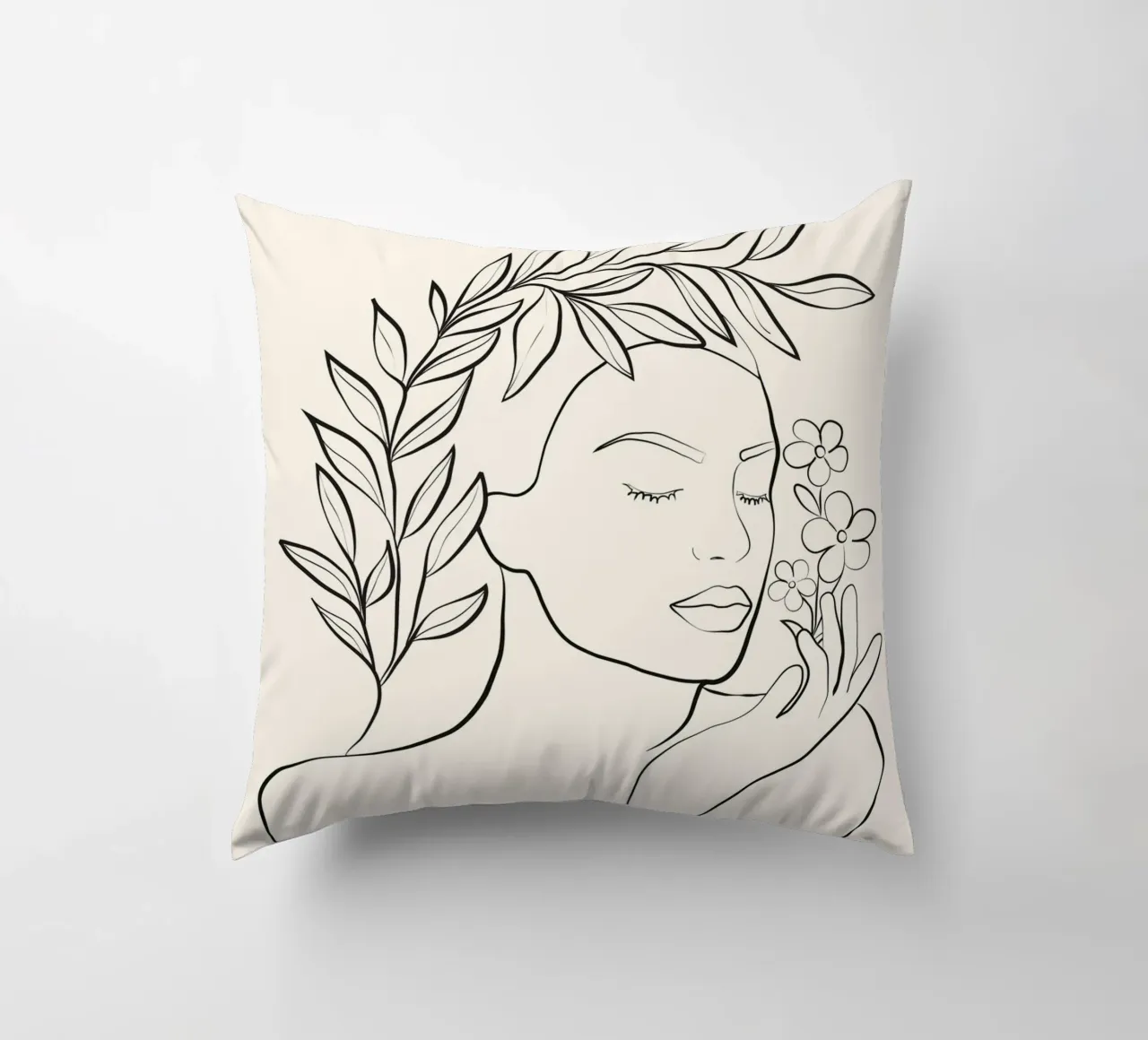 Minimal Blooming 02 cuscino da Nadjaa