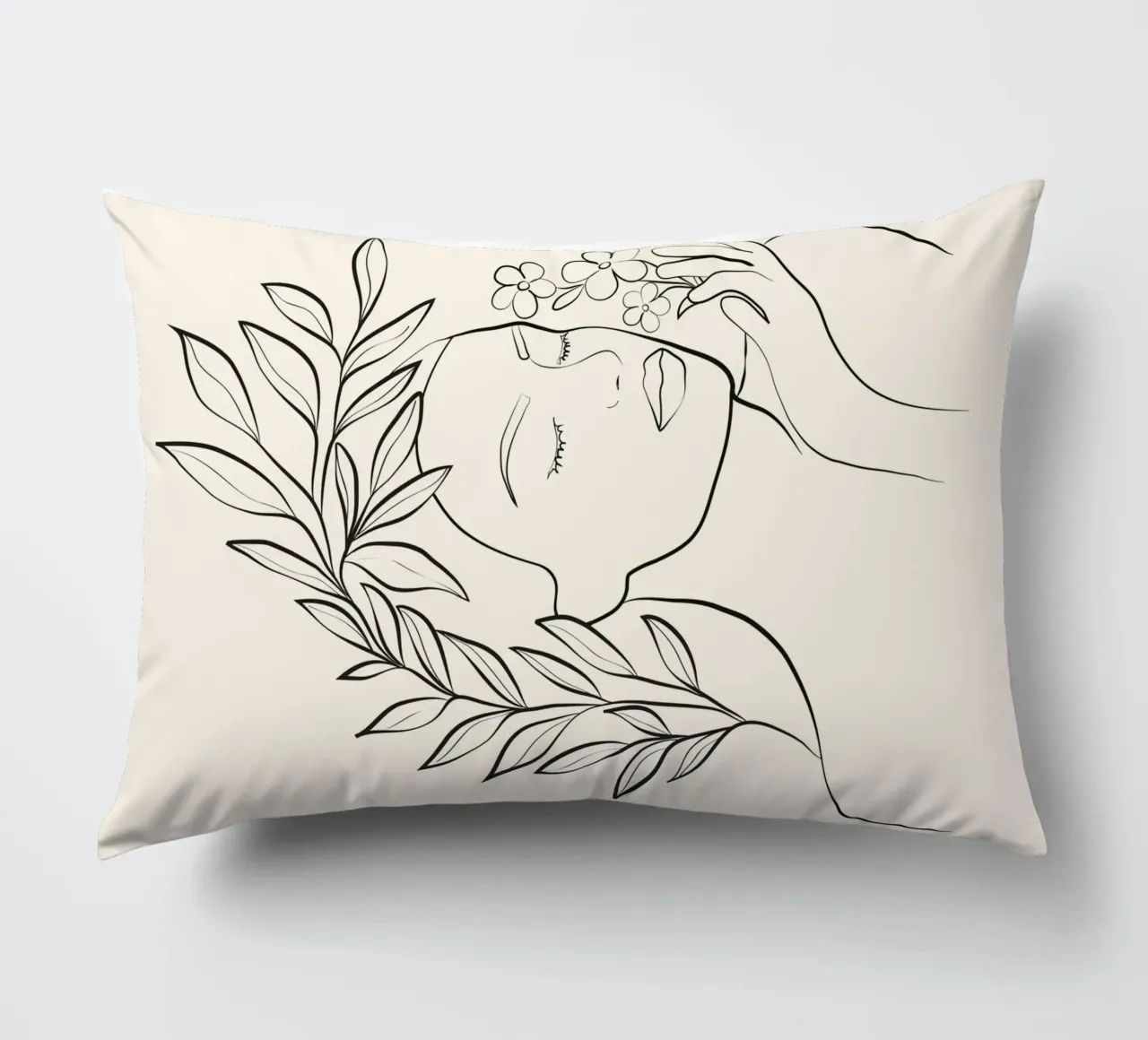 Minimal Blooming 02 cuscino da Nadjaa