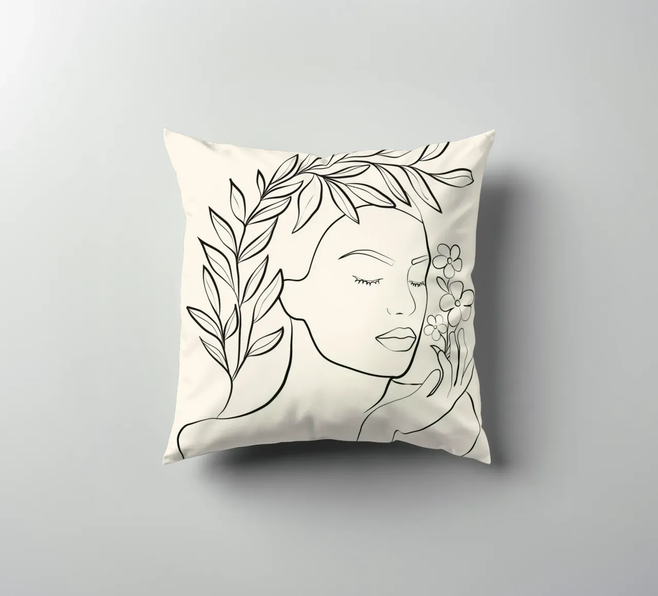 Minimal Blooming 02 cuscino da Nadjaa