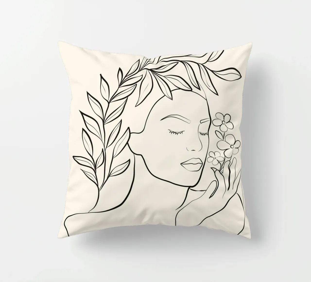 Minimal Blooming 02 cuscino da Nadjaa