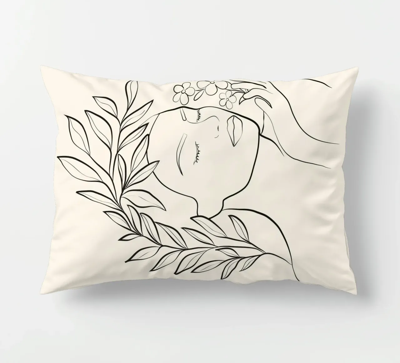 Minimal Blooming 02 cuscino da Nadjaa
