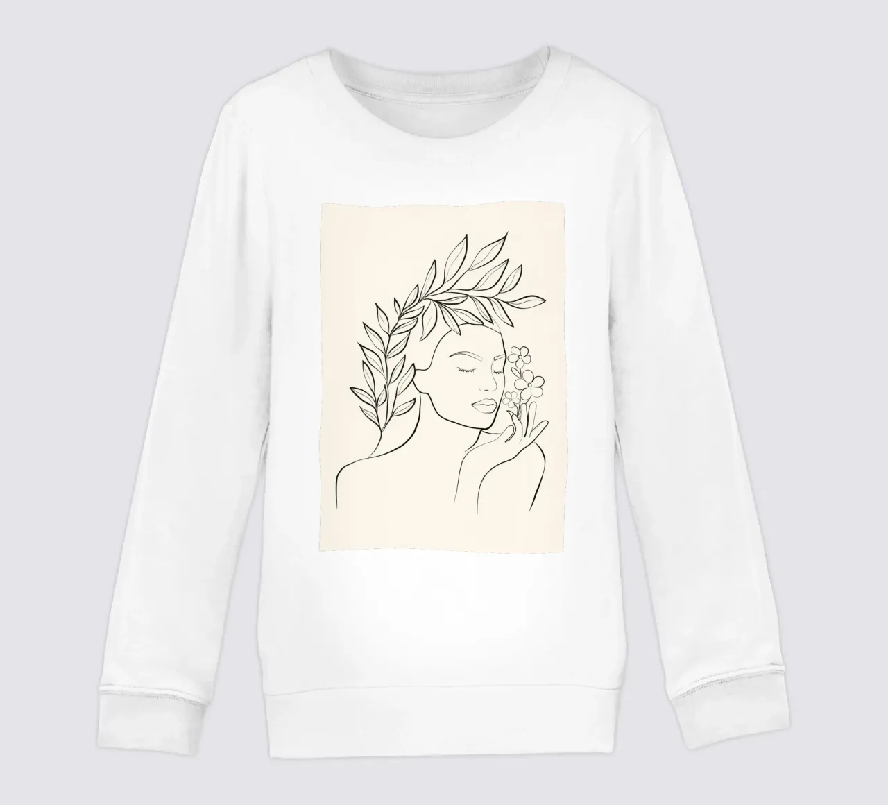 Minimal Blooming 02 felpa bambino da Nadjaa