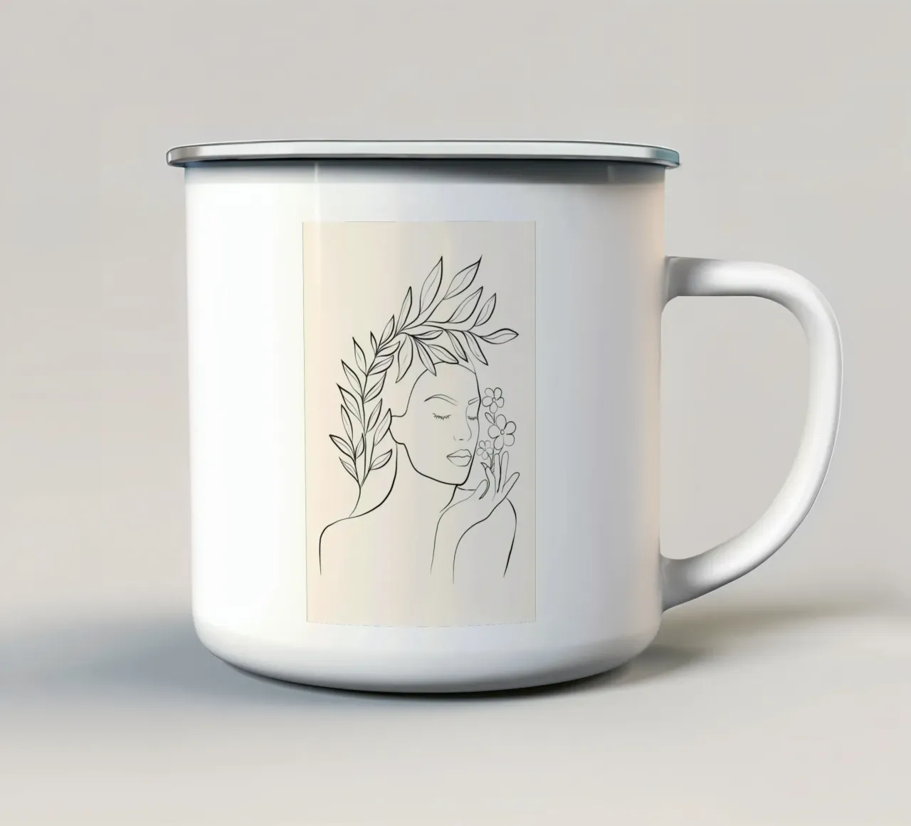 Minimal Blooming 02 tazza in smalto da Nadjaa