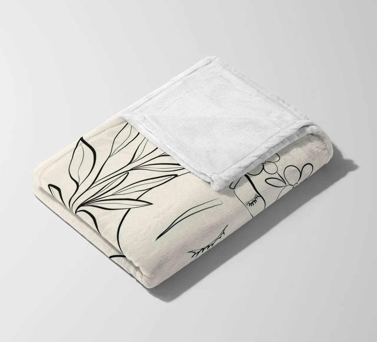 Minimal Blooming 02 coperta in pile da Nadjaa