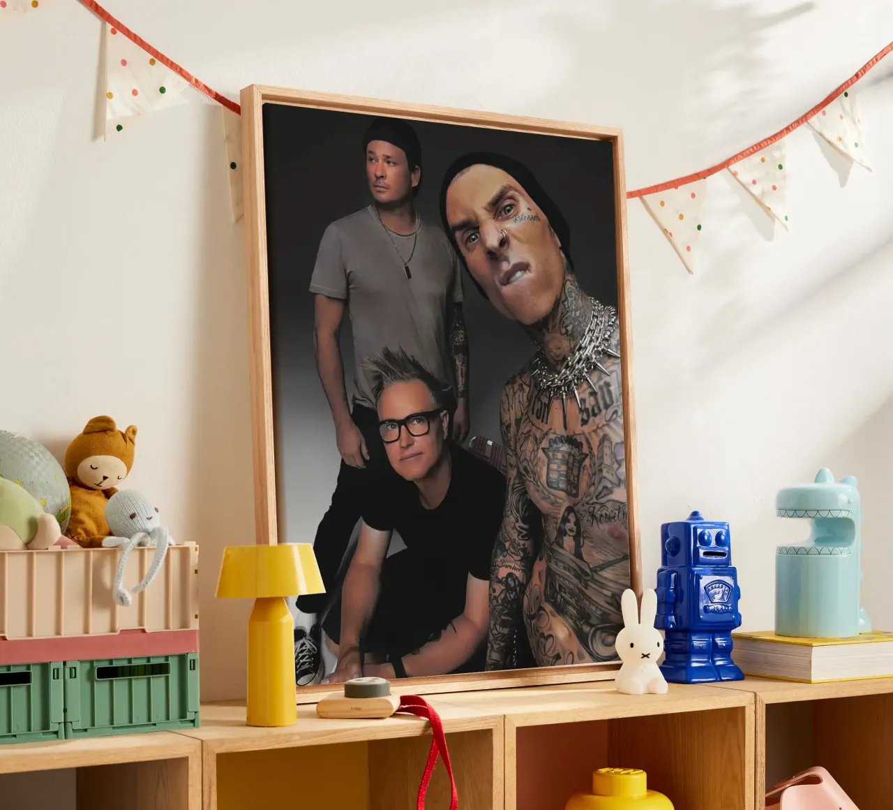 Blink 182 tela con Cornice a cassetta da Musadad Shop