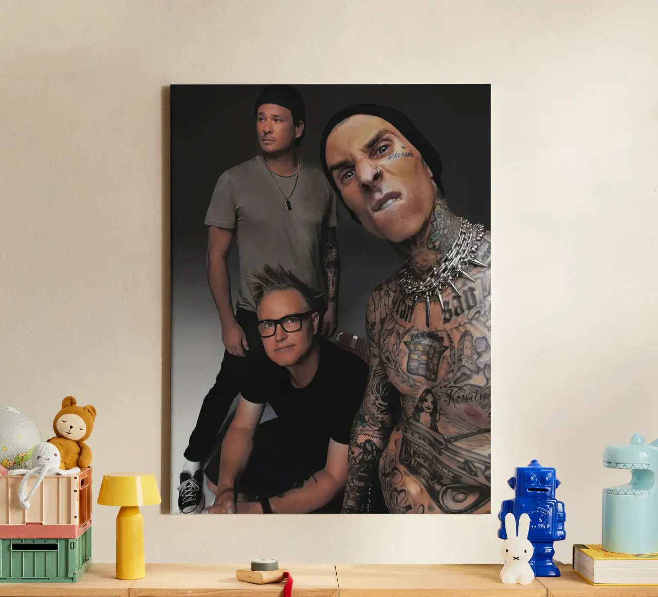 Blink 182 tela con Cornice a cassetta da Musadad Shop
