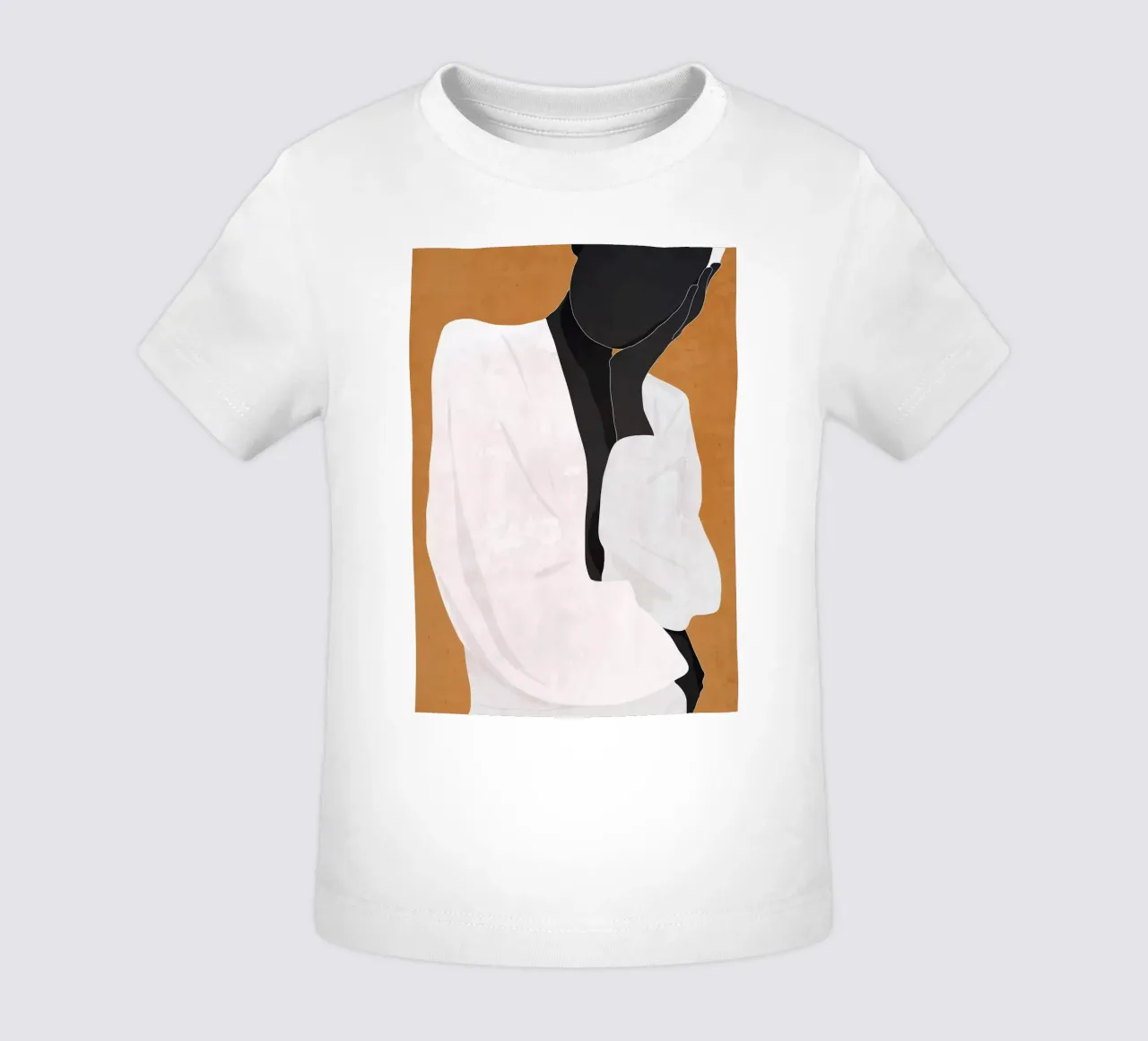 Ragazza d'arte minimale 9a maglietta neonato da ThingDesign