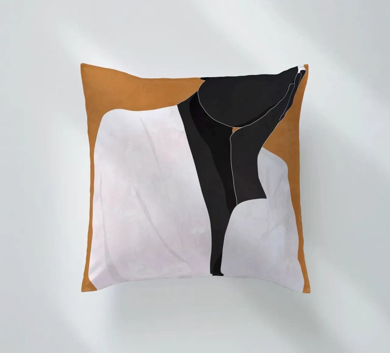 Ragazza d'arte minimale 9a cuscino da ThingDesign