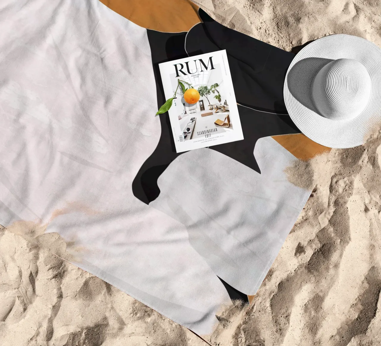 Ragazza d'arte minimale 9a telo mare da ThingDesign
