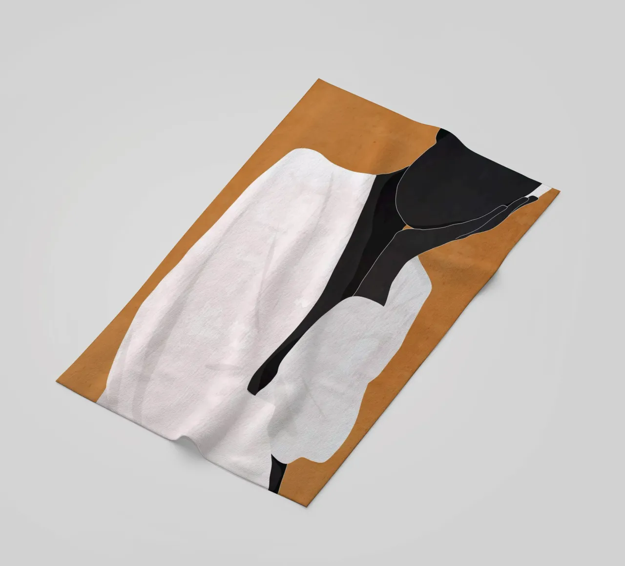 Ragazza d'arte minimale 9a telo mare da ThingDesign