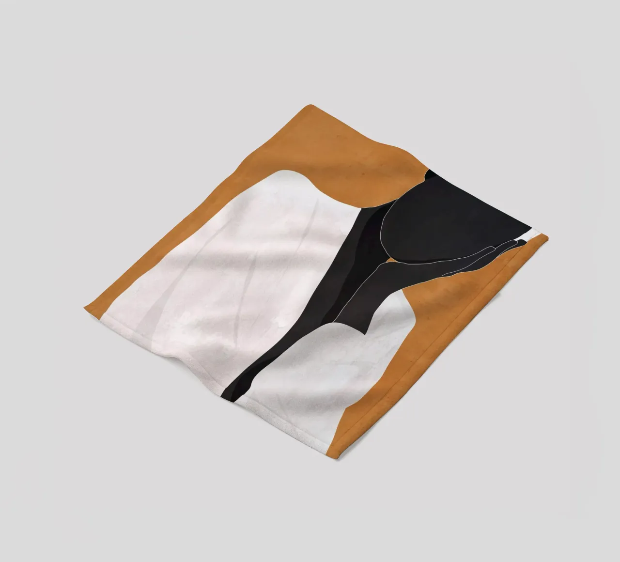 Ragazza d'arte minimale 9a coperta in pile da ThingDesign