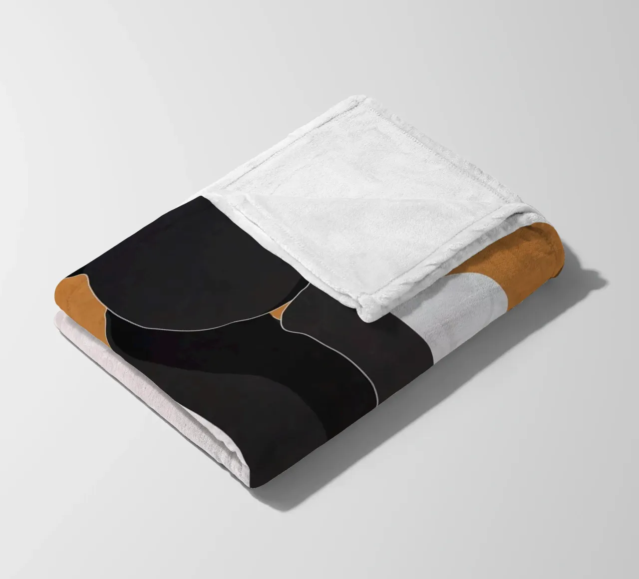 Ragazza d'arte minimale 9a coperta in pile da ThingDesign